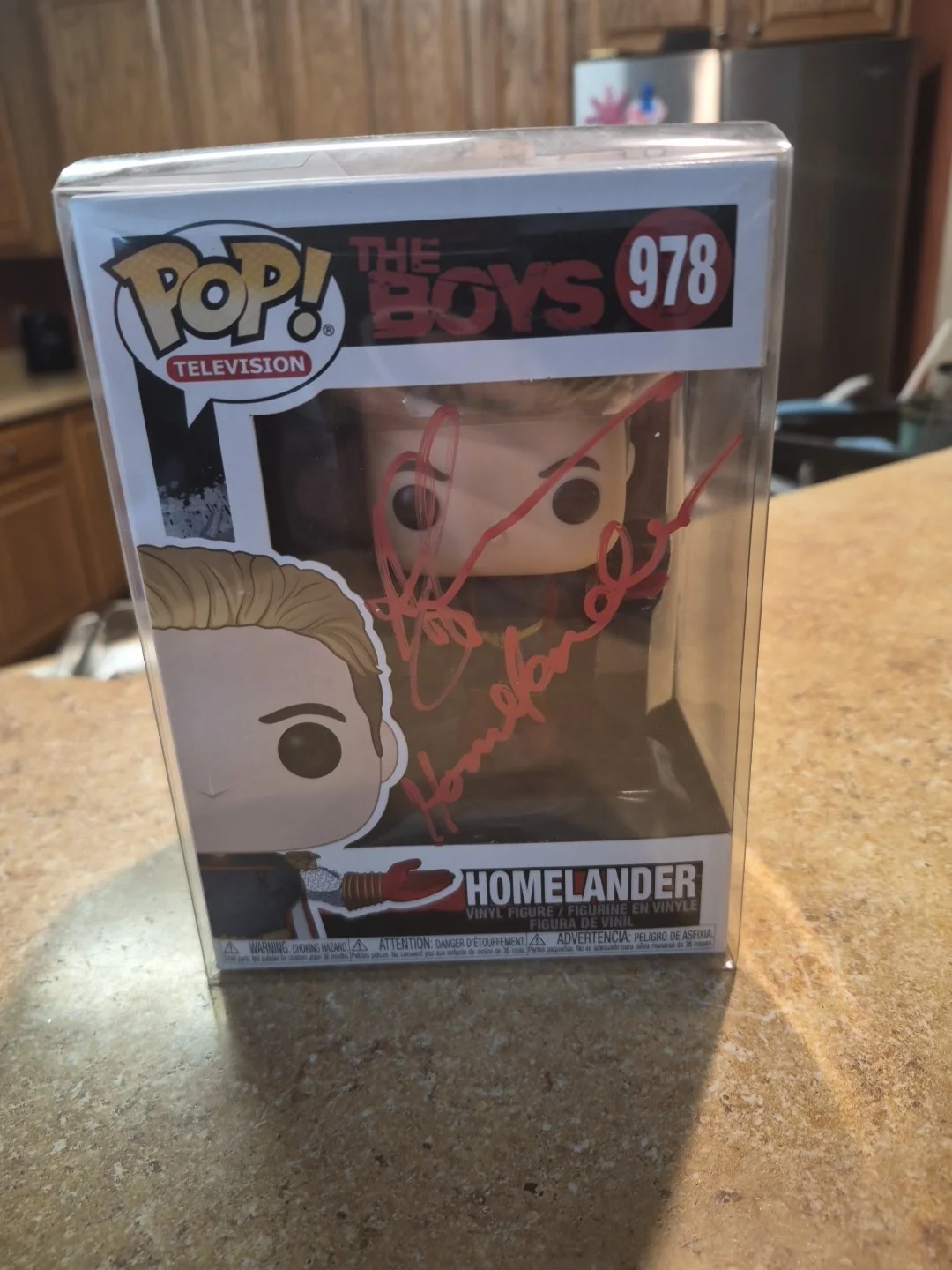 Anthony Starr — Anthony Starr The Boys TV Show signed Homelander Funko Pop Vinyl Figure