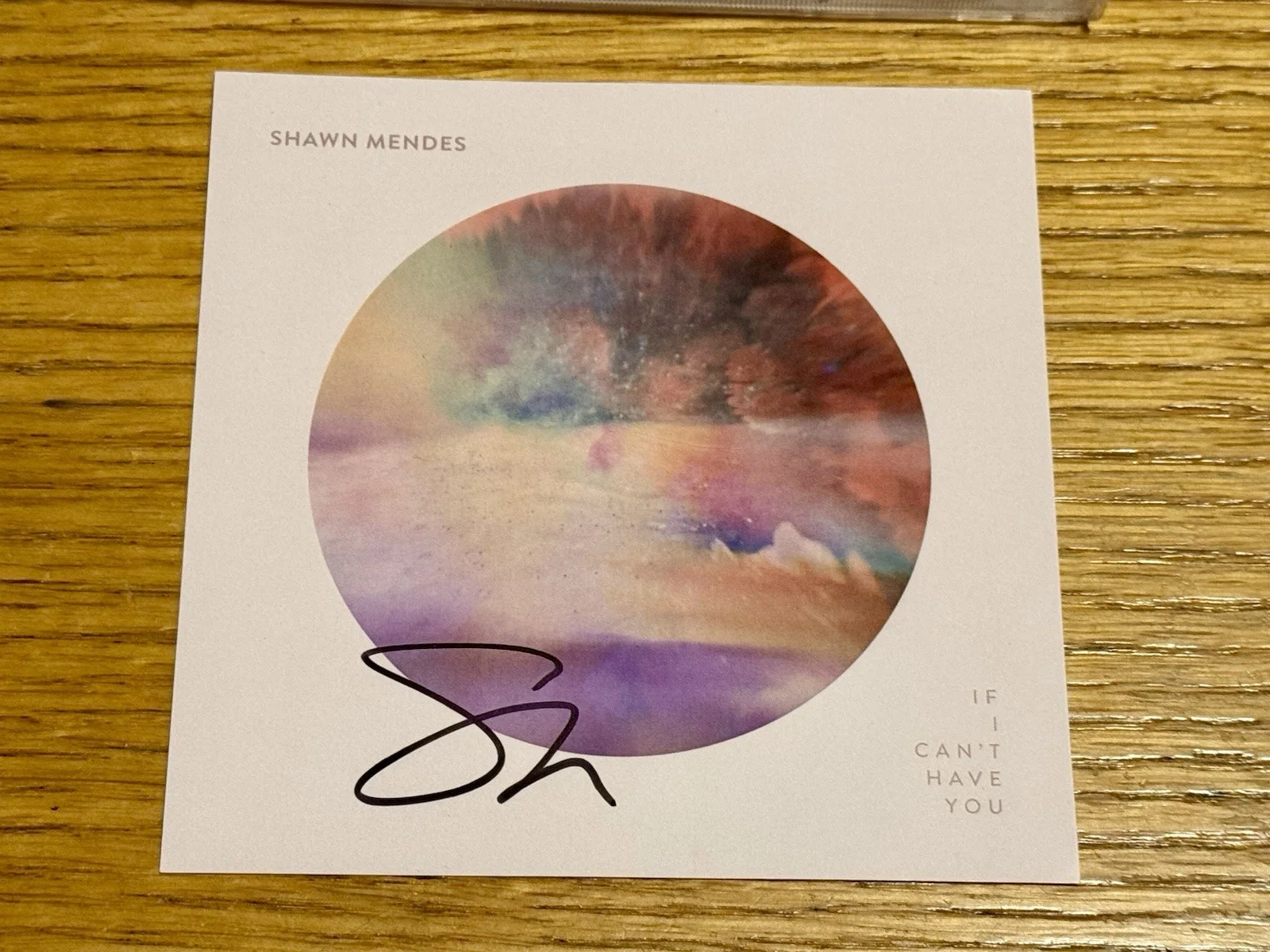 Shawn Mendes — SIGNED Shawn Mendes CD If I Can’t Have You SINGLE Signed Insert Limited Edition, image 2