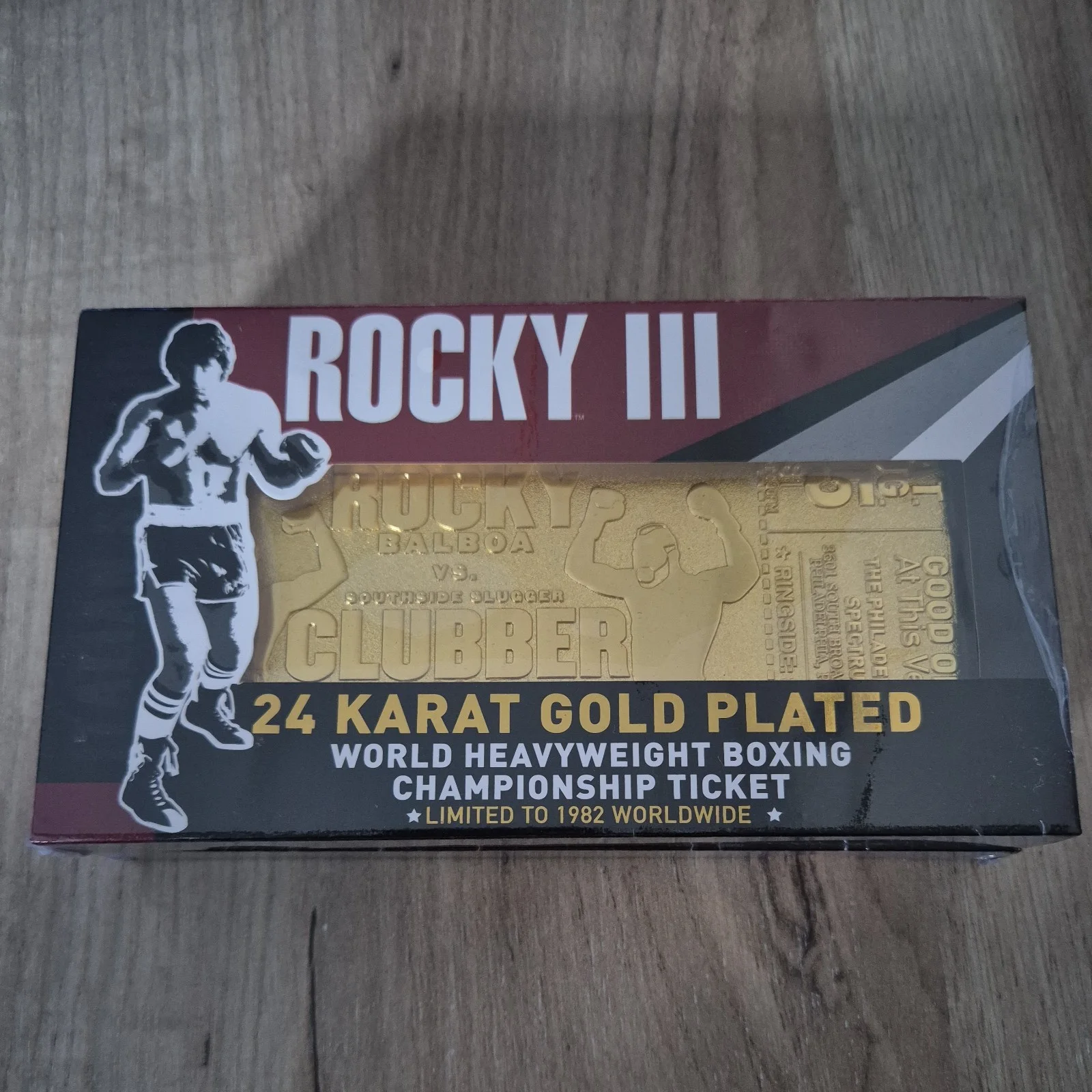 Rocky 3 and 45th Anniversary Limited Edition 24K Gold Plated Tickets, image 2