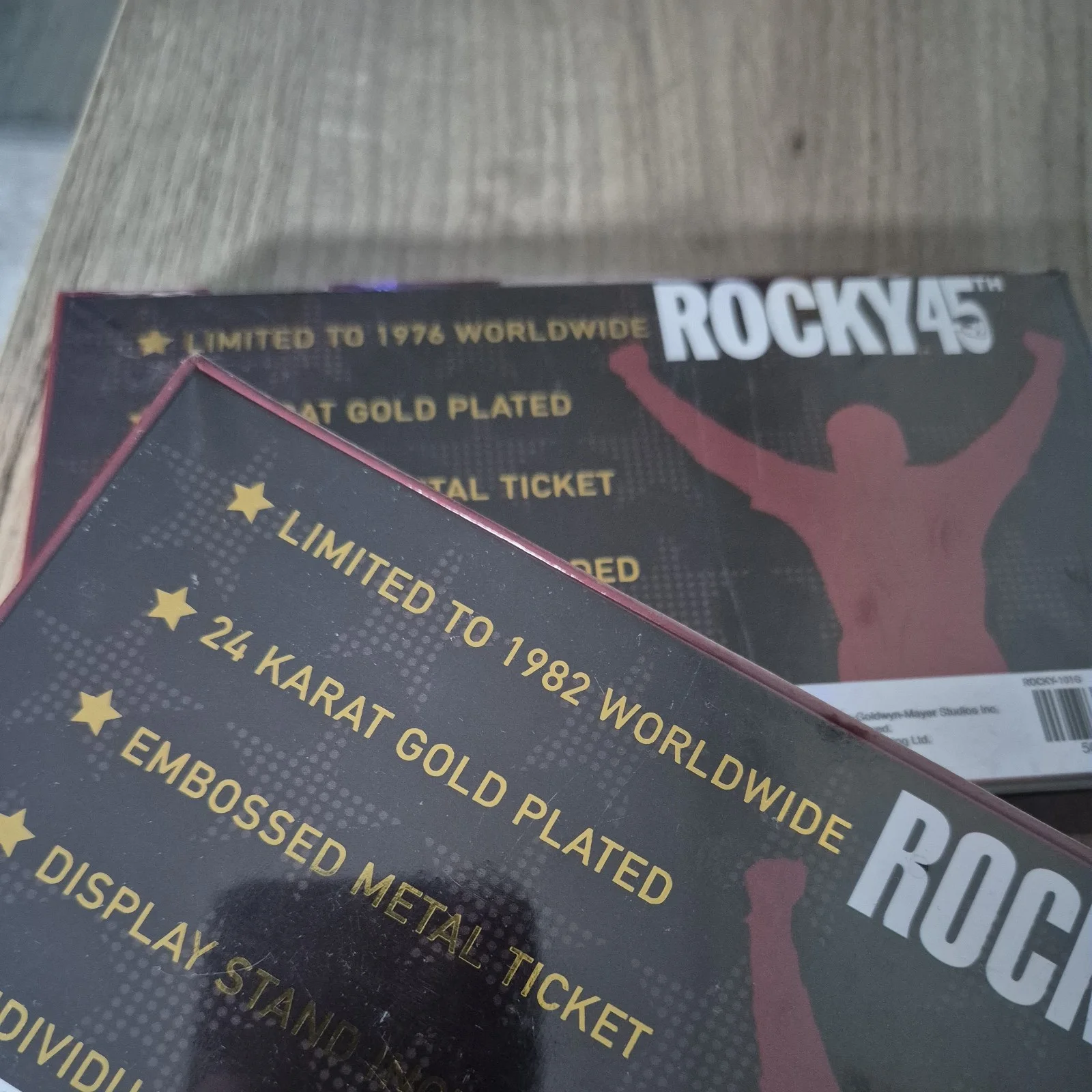 Rocky 3 and 45th Anniversary Limited Edition 24K Gold Plated Tickets, image 4