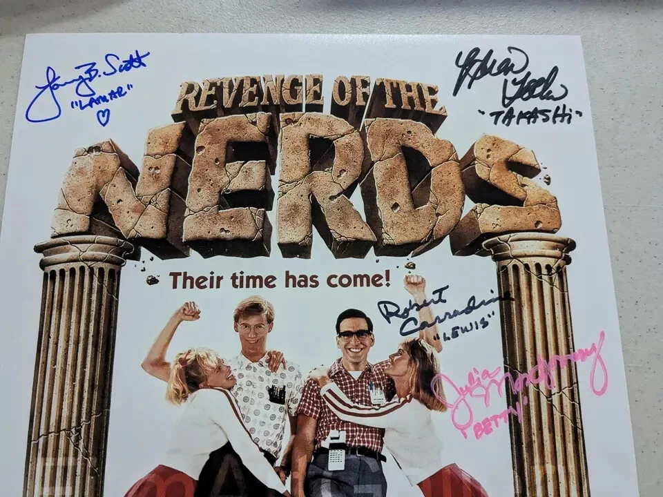 Revenge Of The Nerds 7x Cast Signed 11x17 POSTER Autograph JSA COA, image 2
