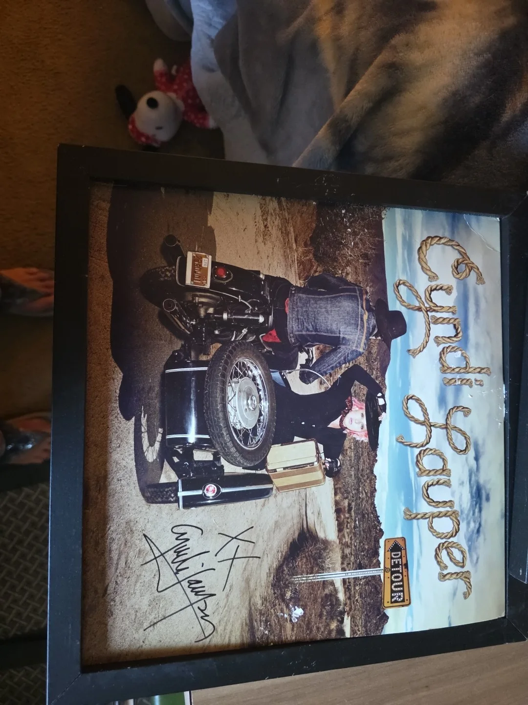 Cyndi Lauper Detour Vinyl Lp Autographed Signed, image 2