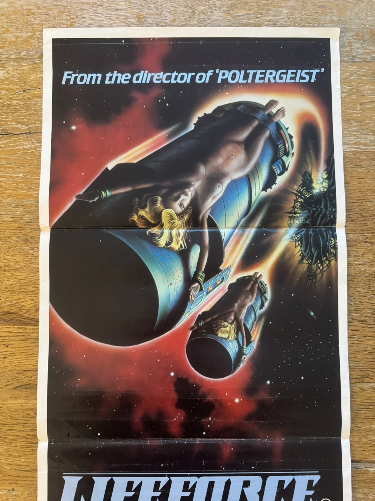 LIFEFORCE ORIGINAL MOVIE POSTER AUSSIE DAYBILL 1985 TOBE HOOPER 'S MATHILDA MAY, image 3