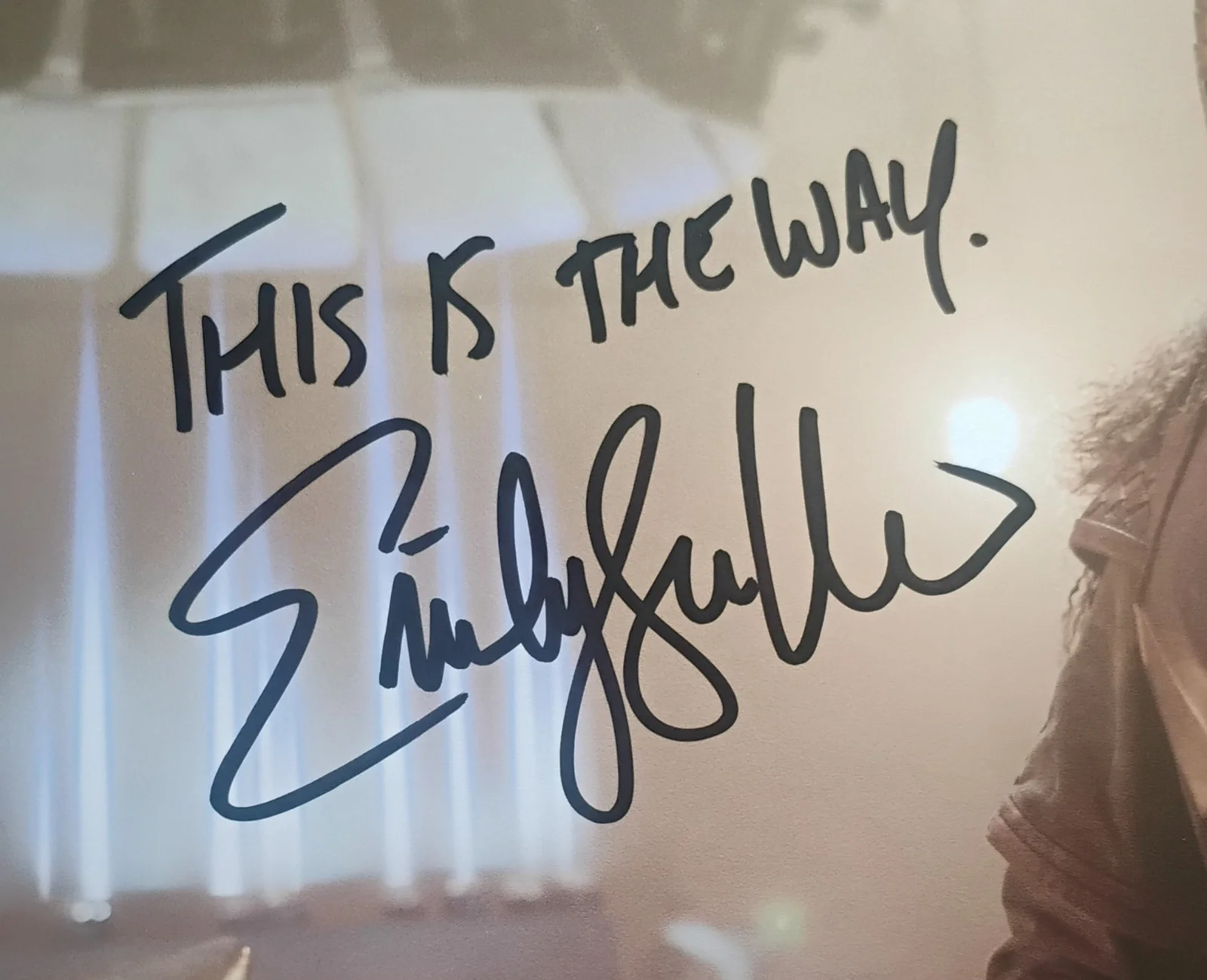 Emily Swallow Hand Signed 8x10 Photo JSA COA The Mandalorian NO TARIFFS, изображение 3