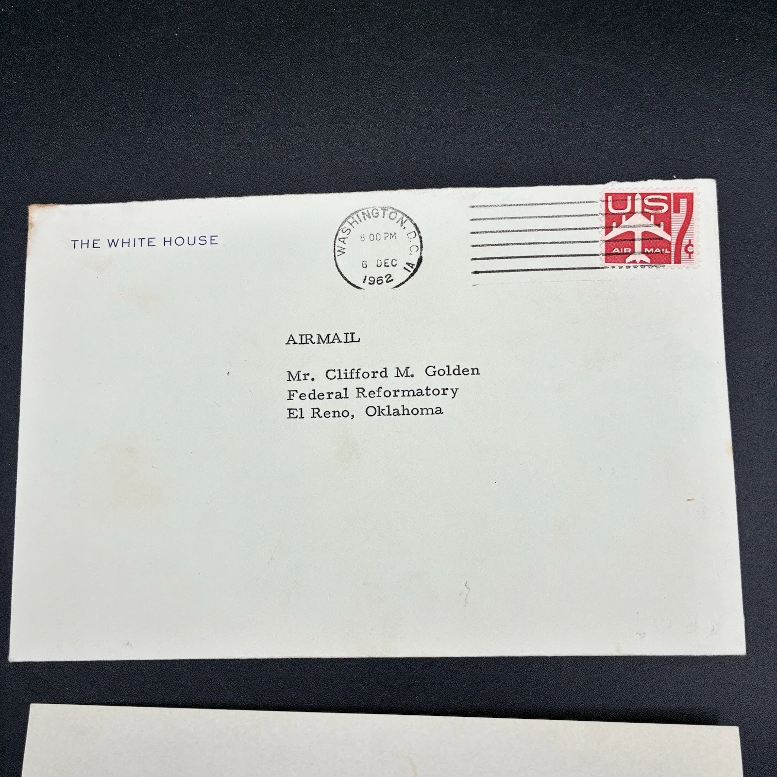 John F. Kennedy — 1962 JFK Signed Letter Ole Miss Riot w/ Envelope Civil Rights History Authentic, изображение 4