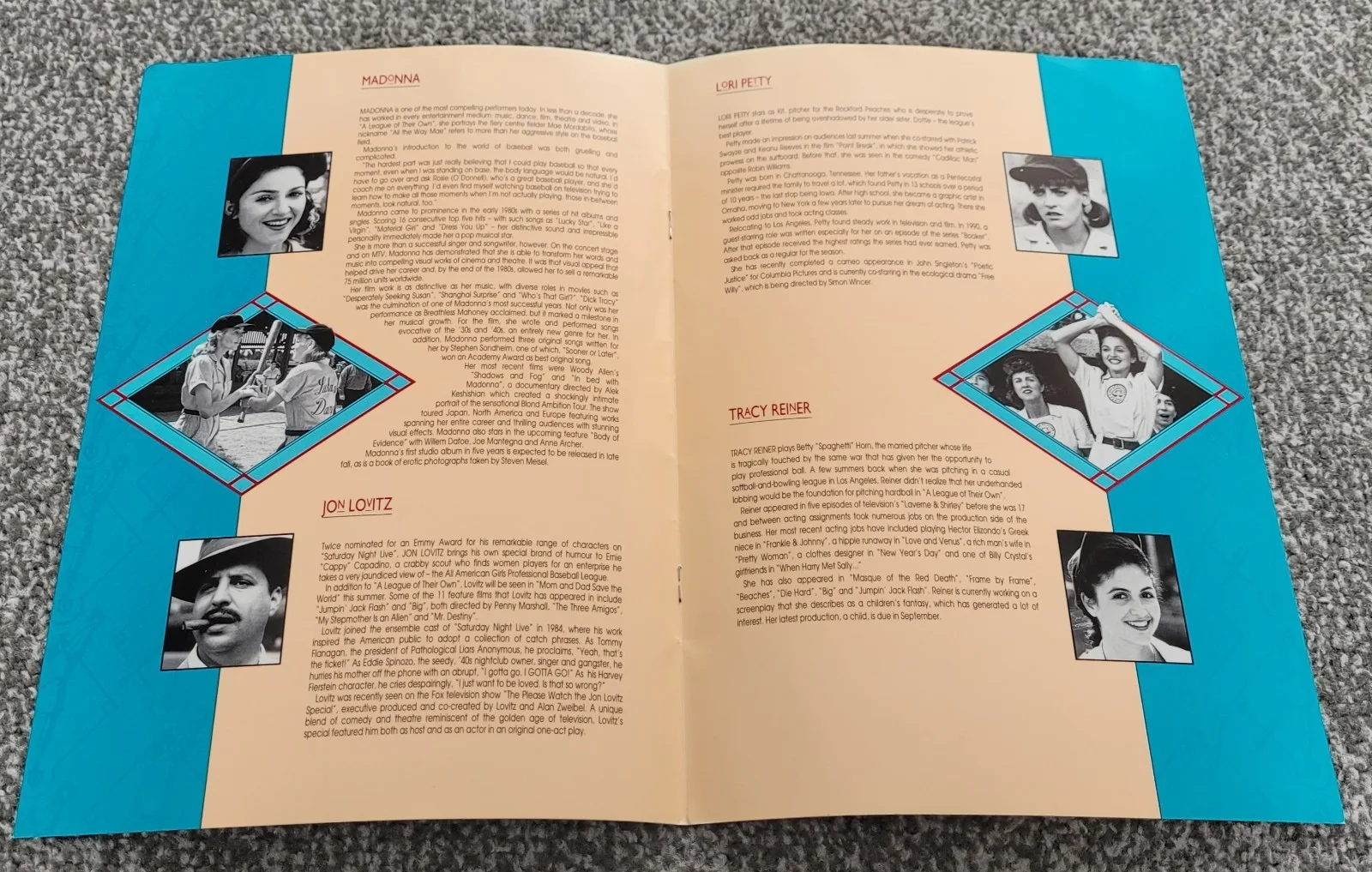 1992 A League Of Their Own Press booklet Tom Hanks Madonna, изображение 4