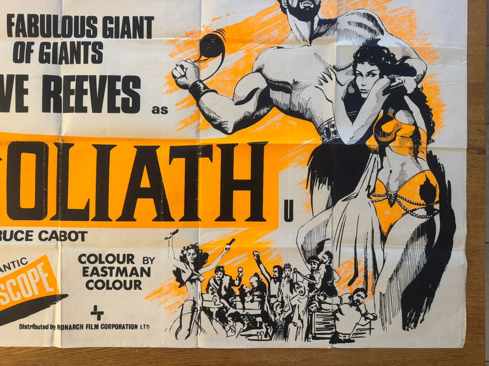 Goliath and The Barbarians Original Quad Poster 60's RR Steve Reeves Bruce Cabot, изображение 4