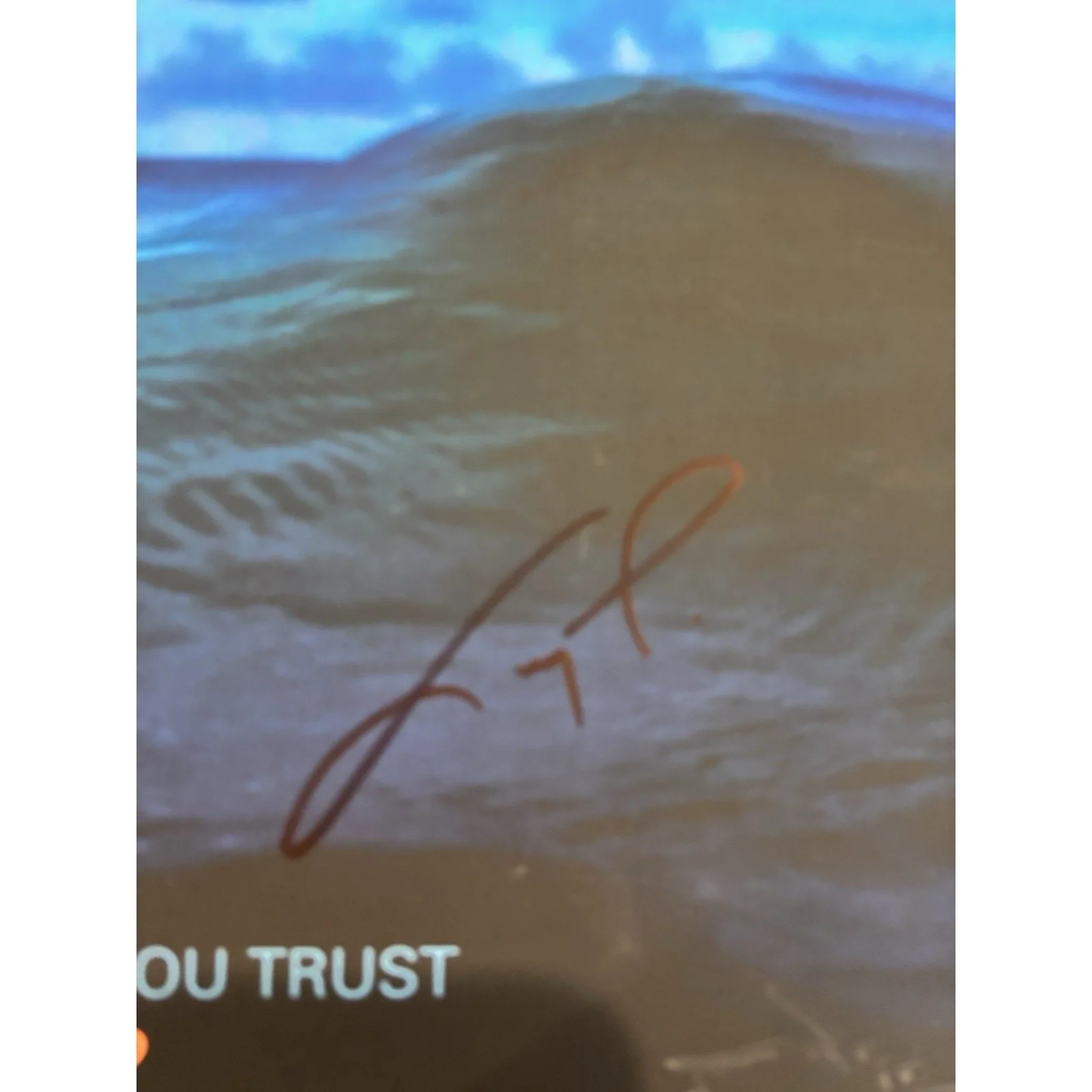 Papa Roach - Who Do You Trust Signed LP Size Card Autographed #2, image 2