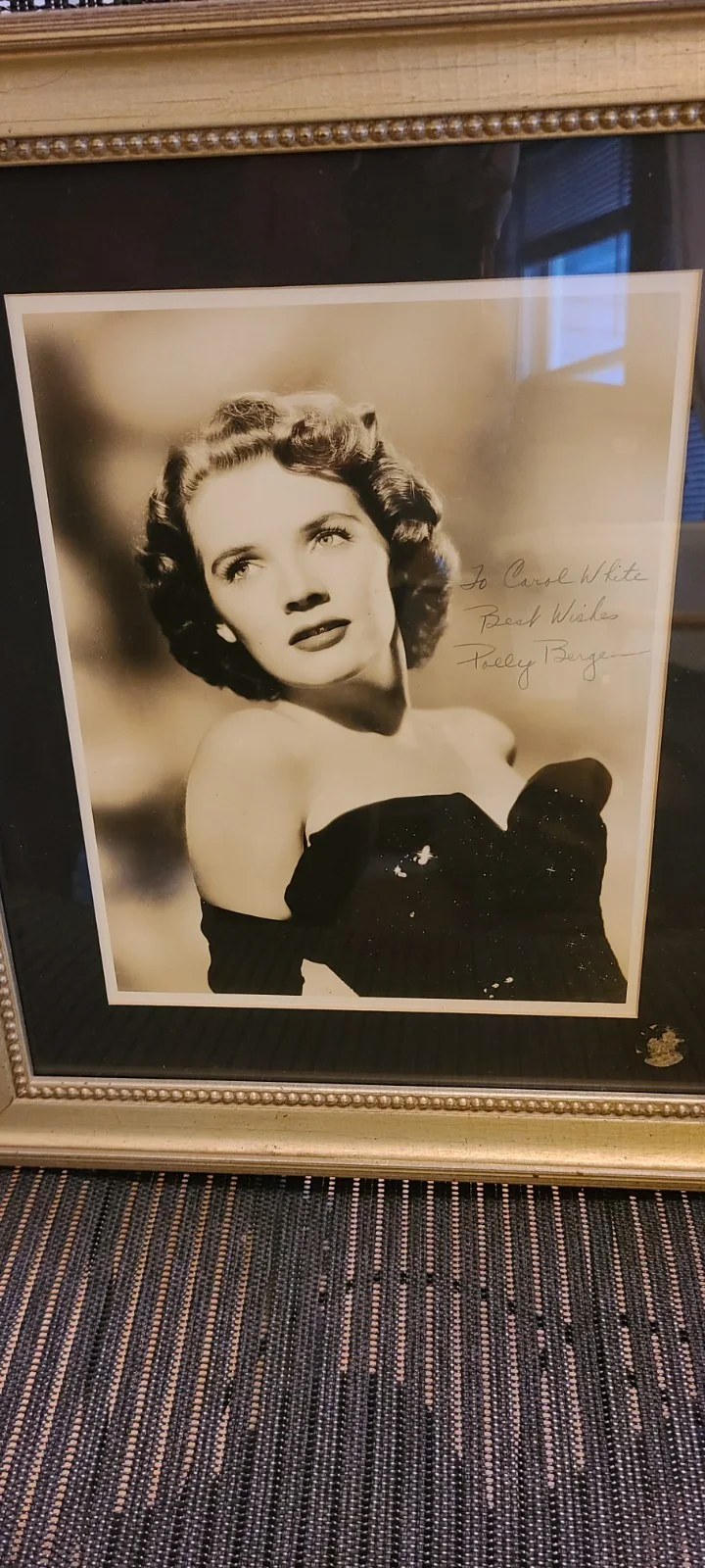 Vintage POLLY BERGEN Frame Signed Autographed Photo 13x15 Cape Fear Personalized, image 2