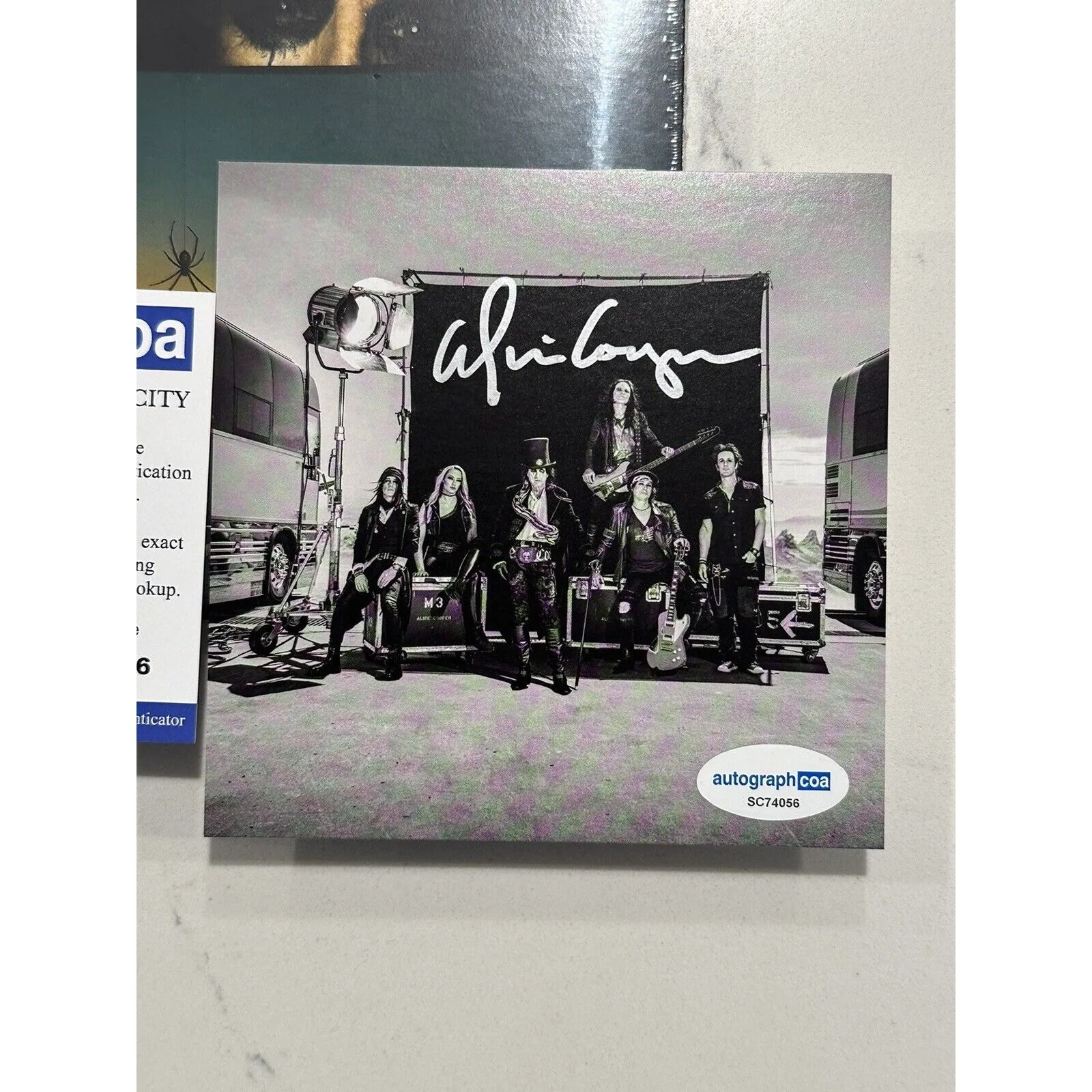 Alice Cooper Road Signed ACOA COA RARE AUTOGRAPHED CD And DVD, image 2