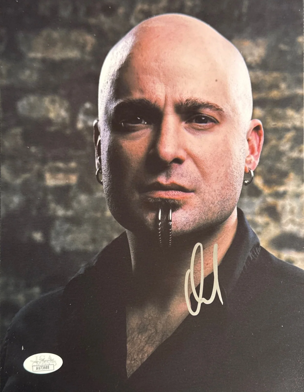 David Draiman Signed 8x10 Disturbed Singer JSA AU73688, image 2