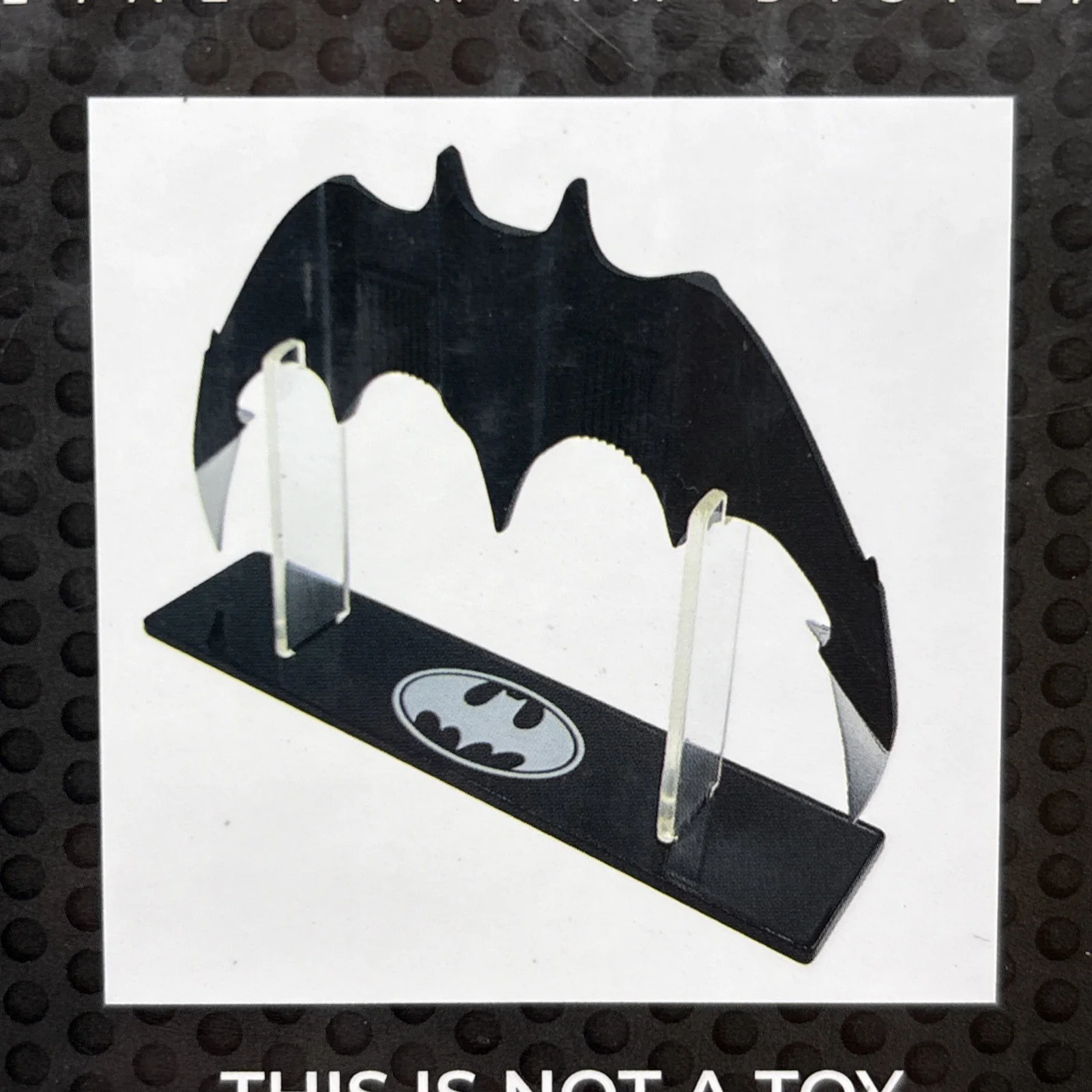 Batman Batarang Scaled Prop Replica With Display Stand DC, image 2