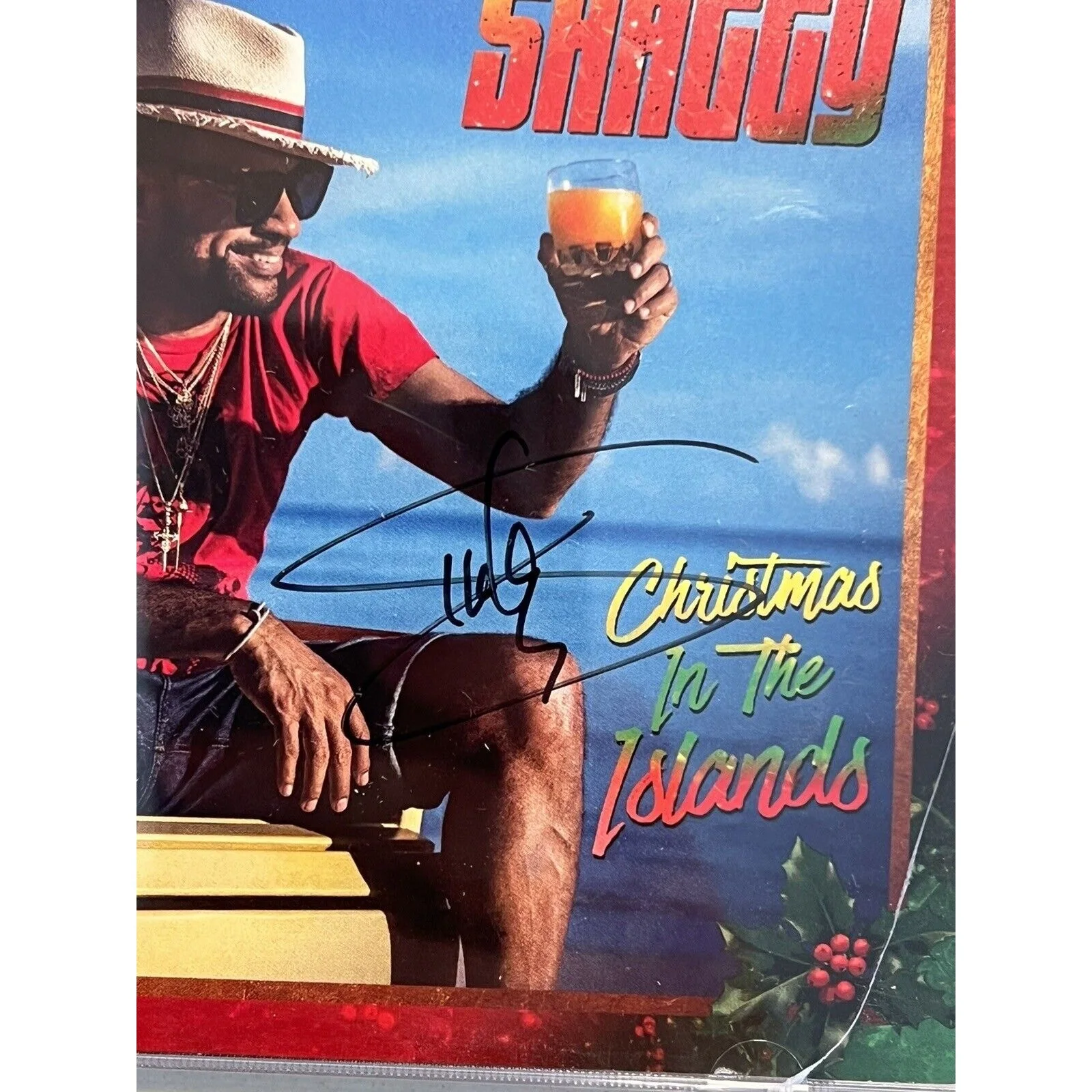 SHAGGY - AUTOGRAPHED "CHRISTMAS IN THE ISLANDS" SIGNED CD BOOKLET & NEW CD 2021, изображение 2