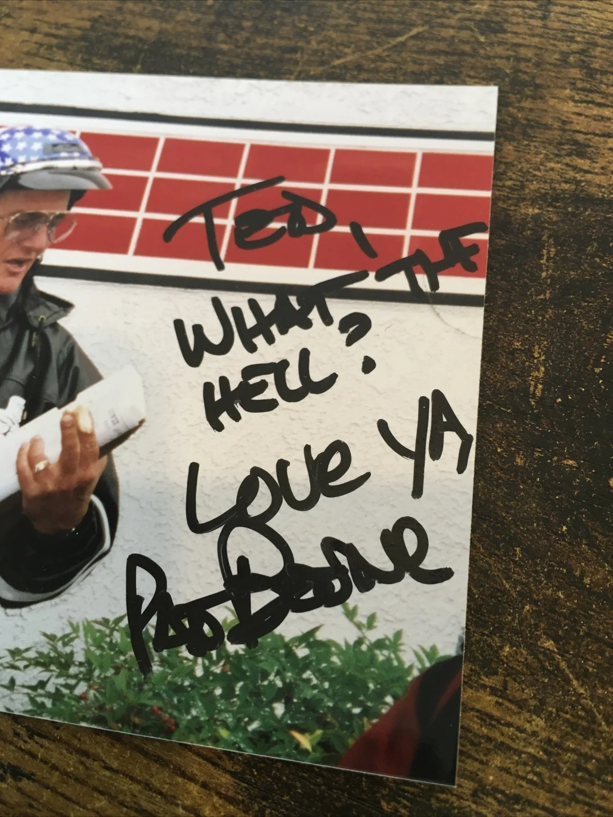 Pat Boone Signed 5x7 Photo 1998 Love Ride CA In Person Autograph No COA, изображение 2