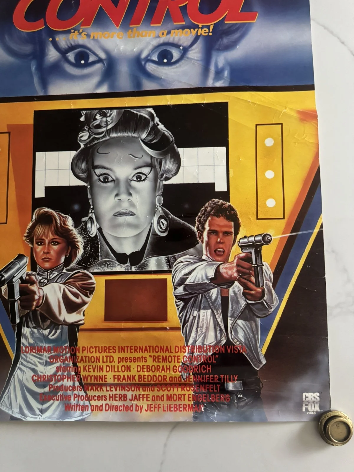 Remote Control (1988) Promo Video Shop Movie Poster - A2 - RARE rolled, изображение 5