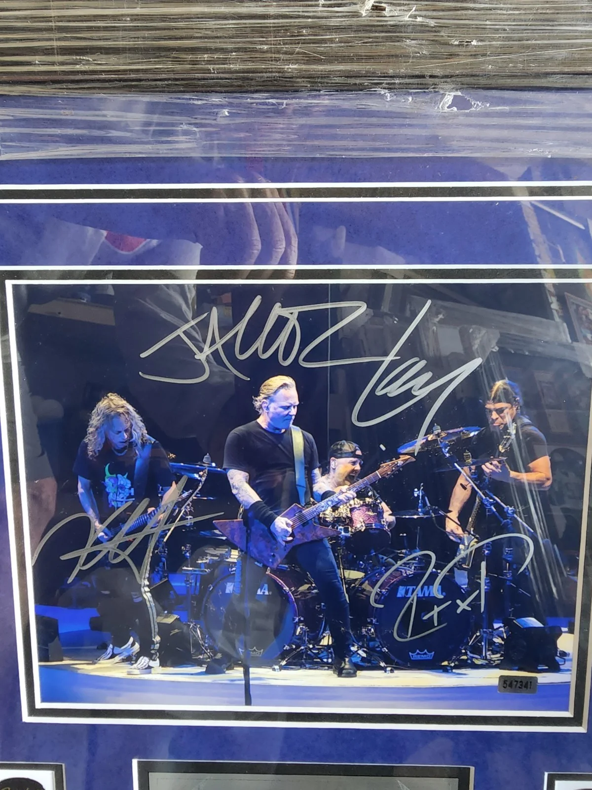 METALLICA Signed 8x10 Photo IN PERSON - WITH FULL LETTER OF AUTHENTICITY COA, изображение 4
