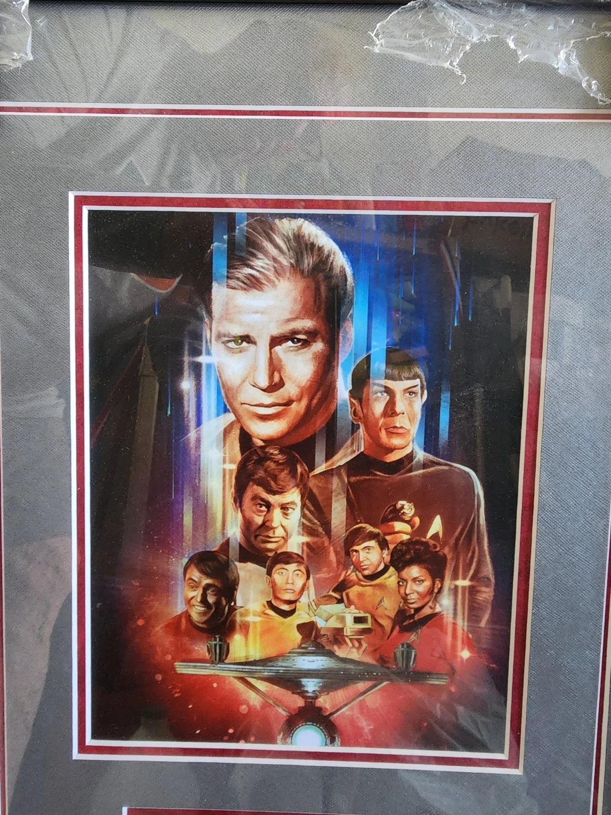 William Shatner Signed Star Trek Color Photo Framed, image 3