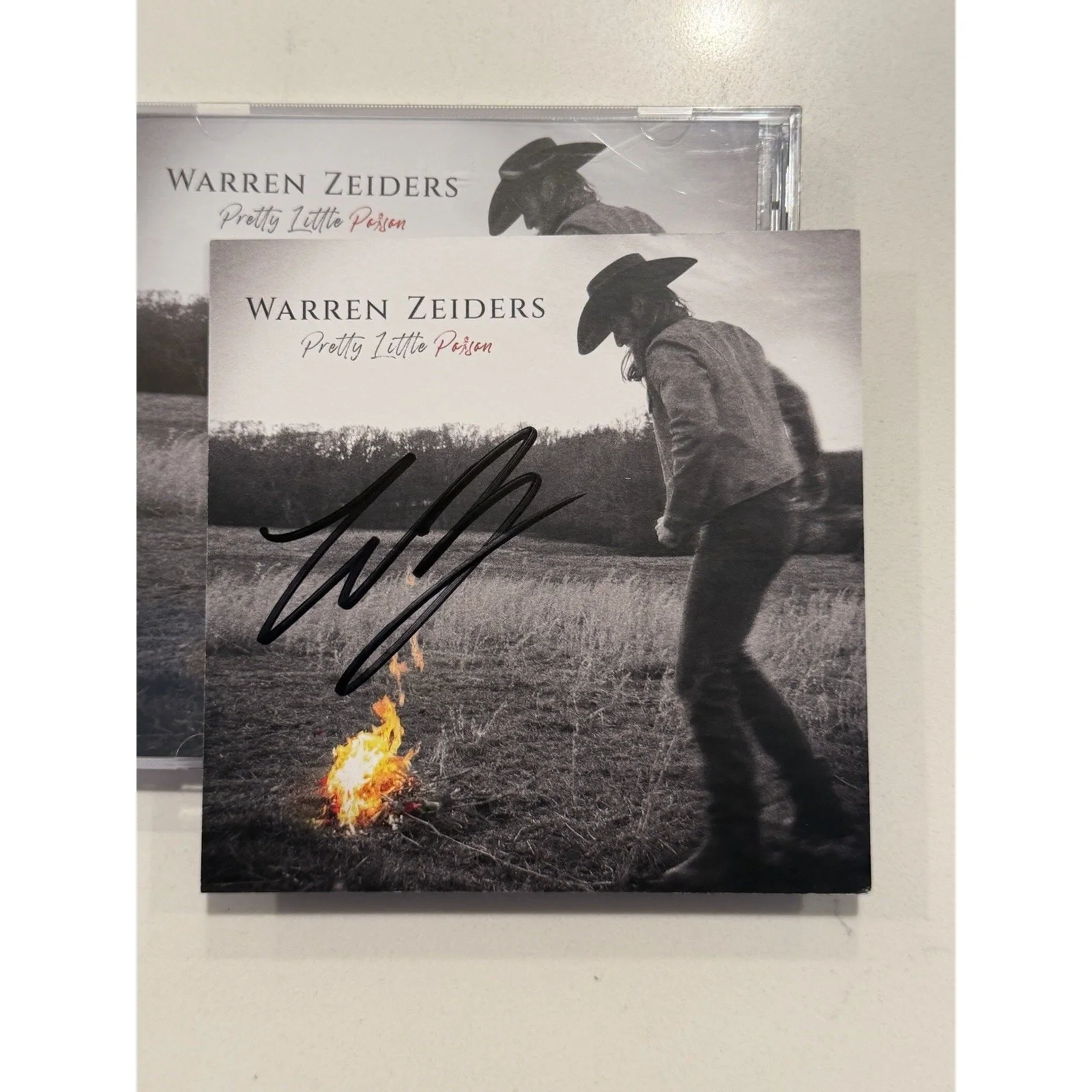 WARREN ZEIDERS Signed CD Autograph Pretty Little Poison Autographed #1, изображение 2