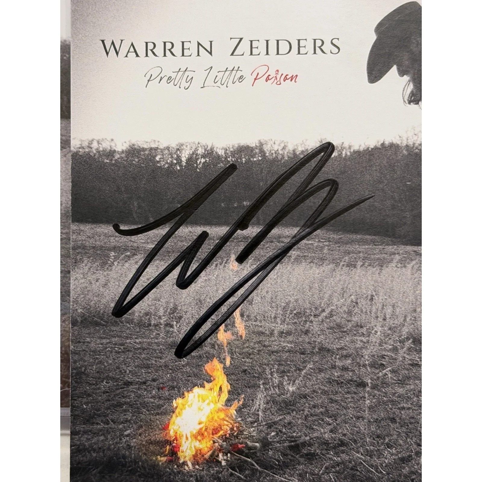 WARREN ZEIDERS Signed CD Autograph Pretty Little Poison Autographed #1, изображение 3