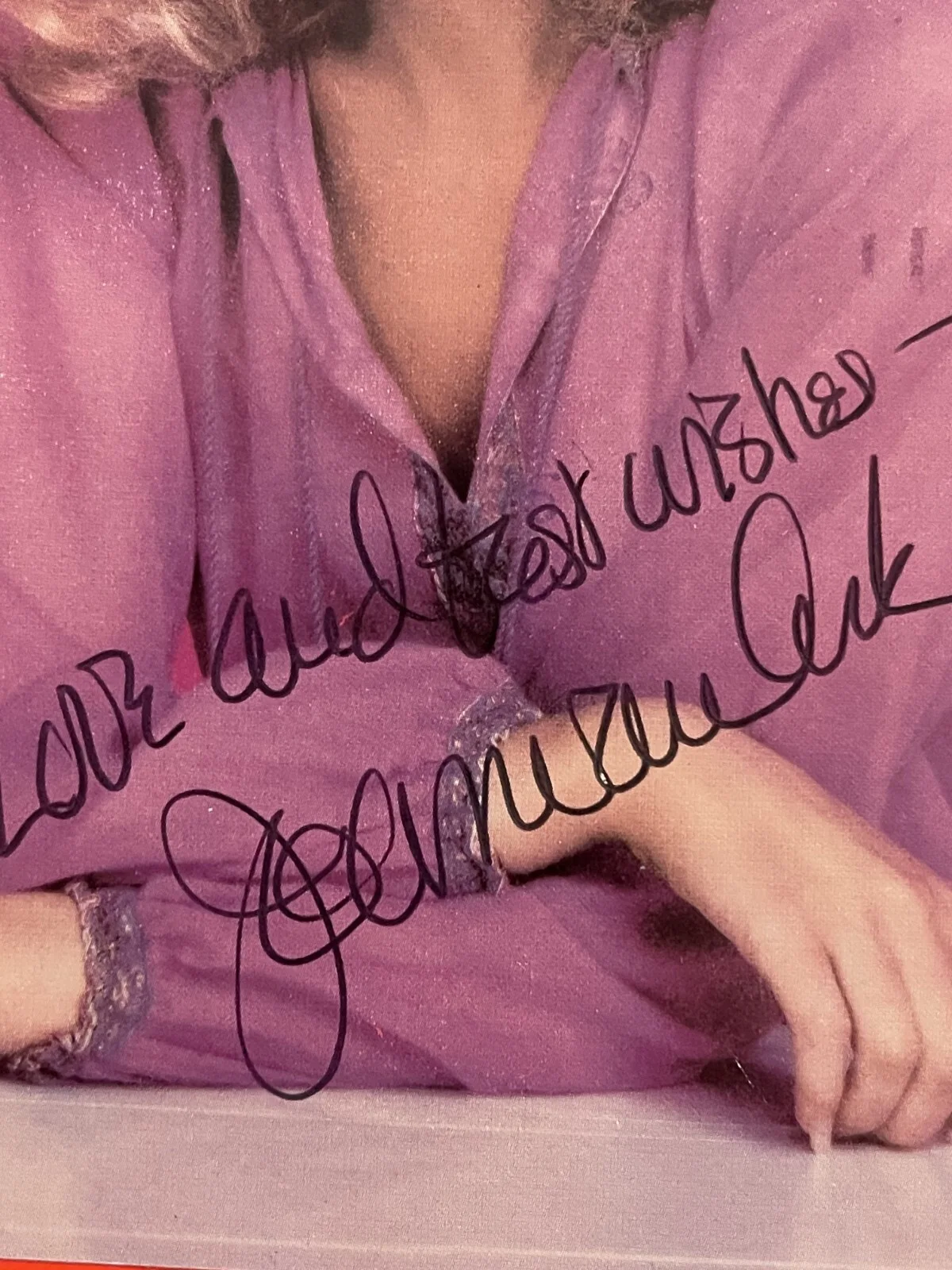JOAN VANARK — AUTOGRAPH JOAN VANARK KNOTTS LANDING SIGNED POSTCARD, image 2