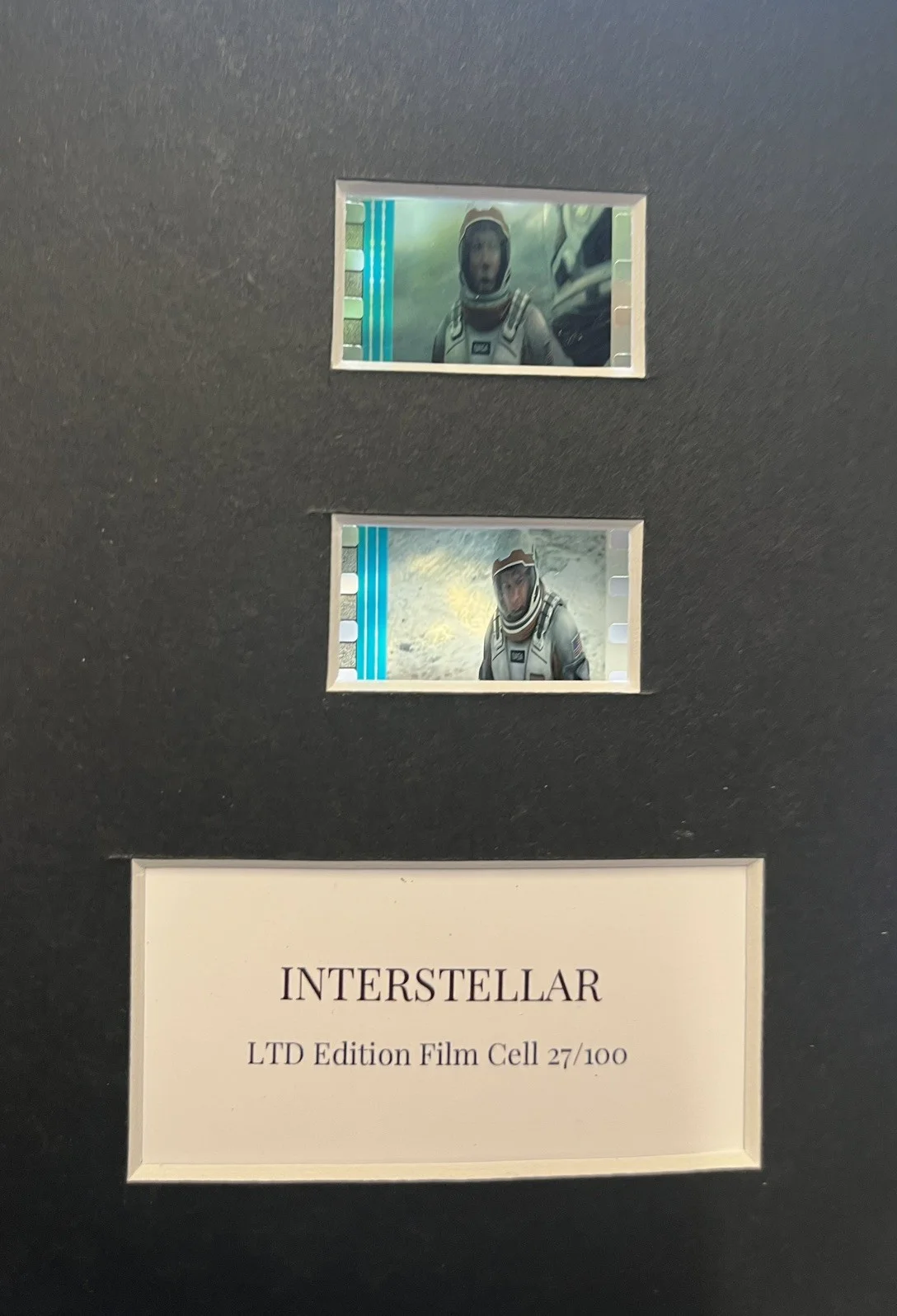 INTERSTELLAR. Matthew McConaughy. 35mm Film Cell Mounted Display, изображение 3