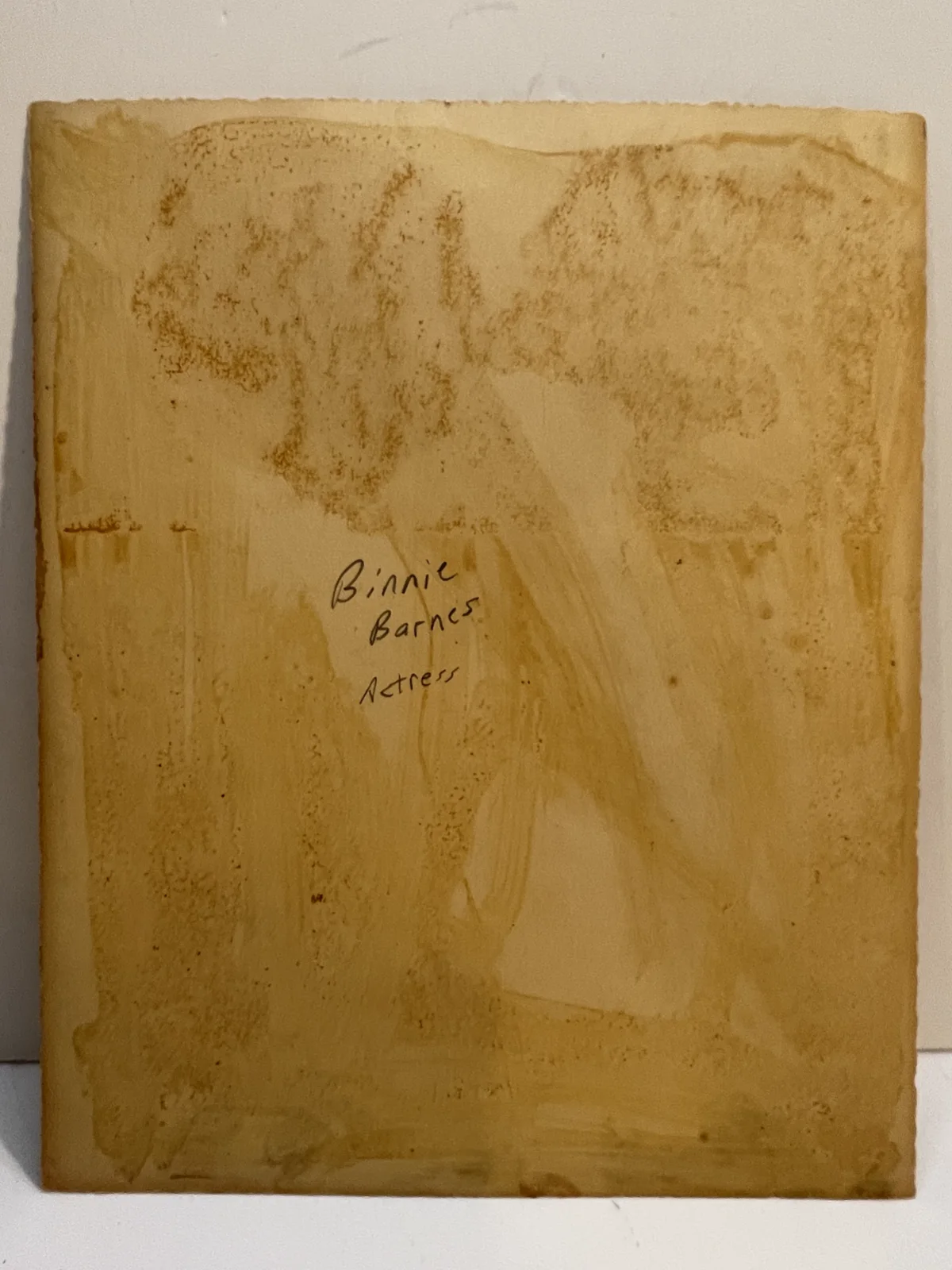 BINNIE BARNES — VINTAGE BINNIE BARNES SIGNED PHOTO, image 3