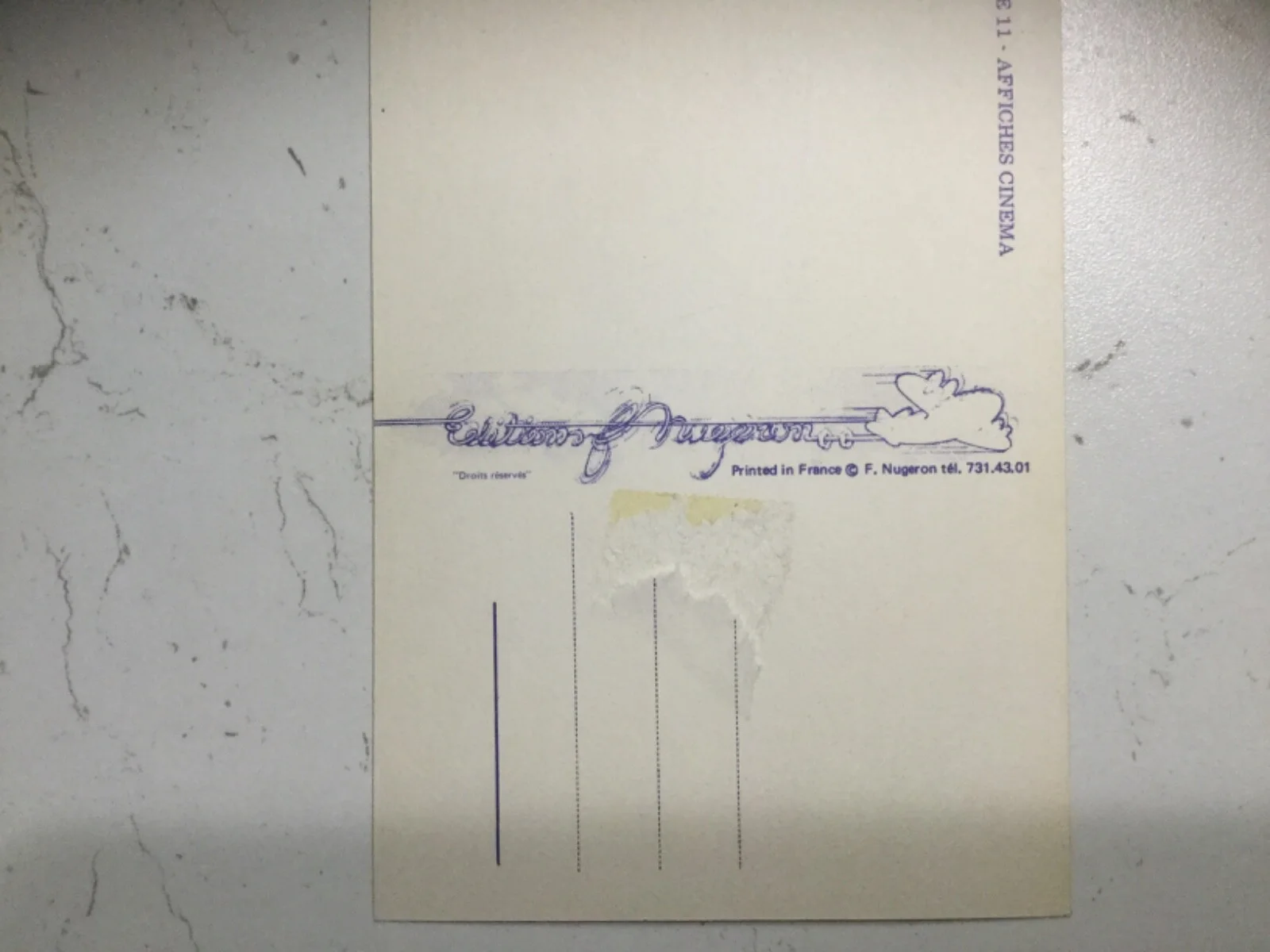 Humphrey Bogart, Dead End, La Rue Sans Issue, Postcards, Films, Movies, Cinema,, изображение 2