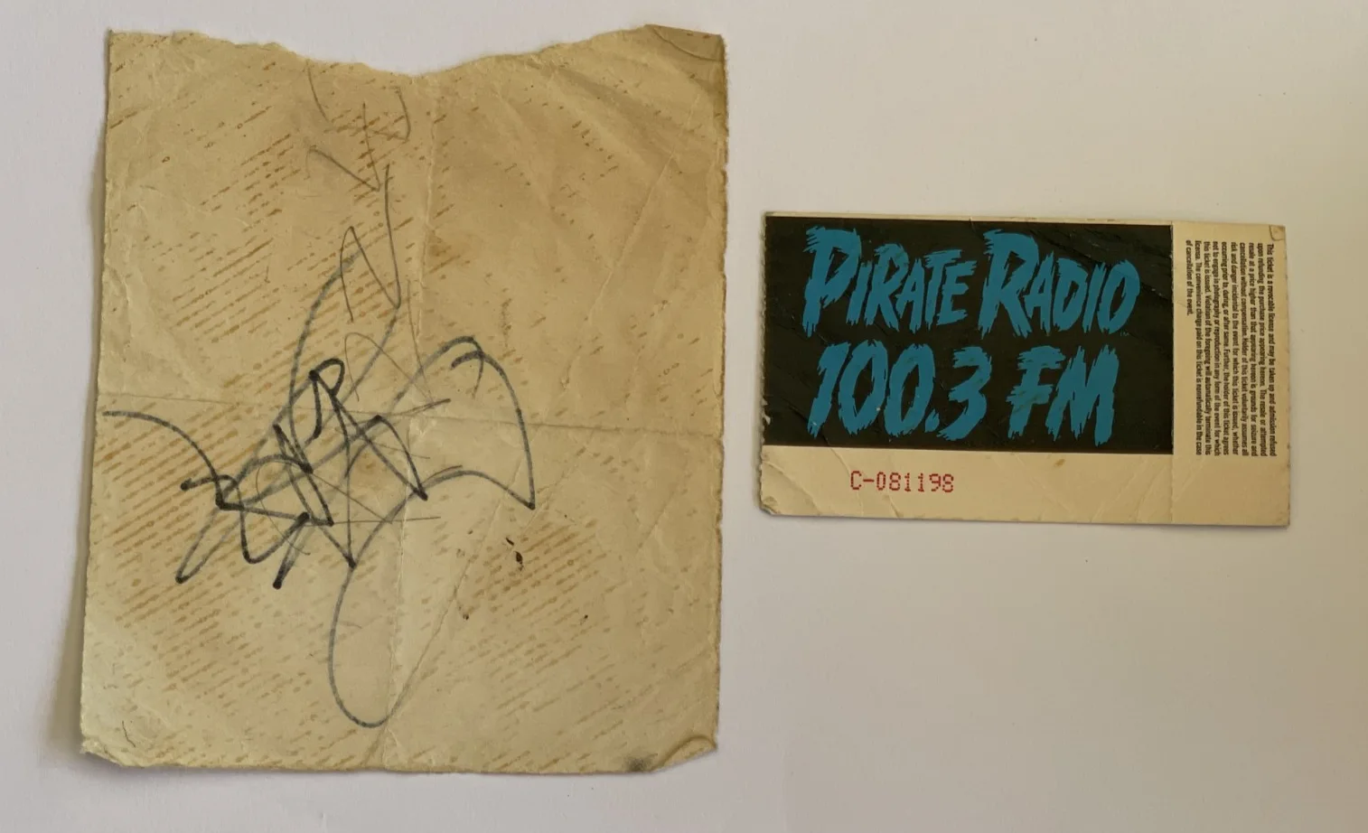 TRIXTER SCORPIONS CONCERT TICKET SIGNED STEVE BROWN, image 4