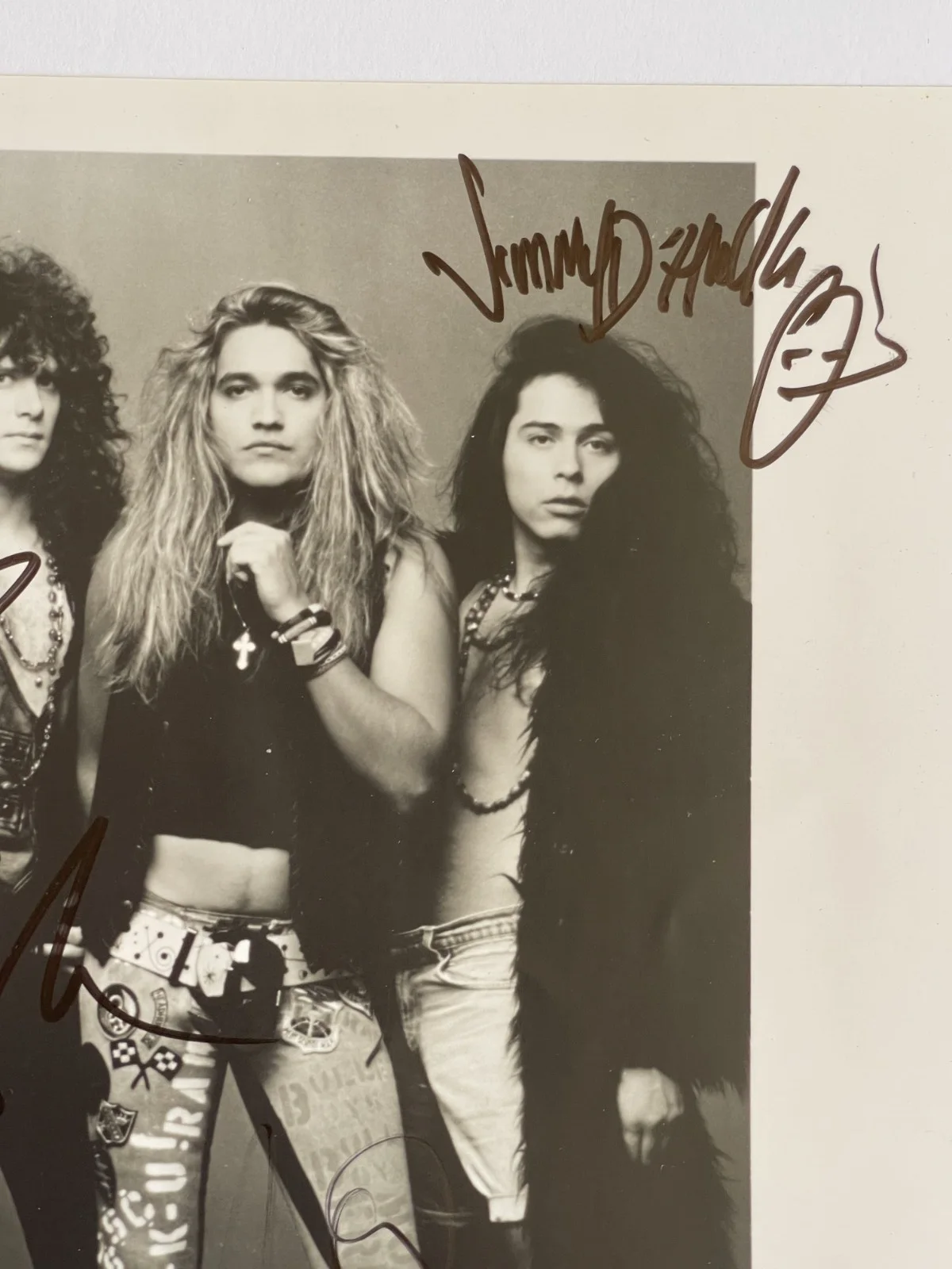 BULLET BOYS SIGNED PHOTO HEAVY METAL ROCK VINTAGE BAND, image 2