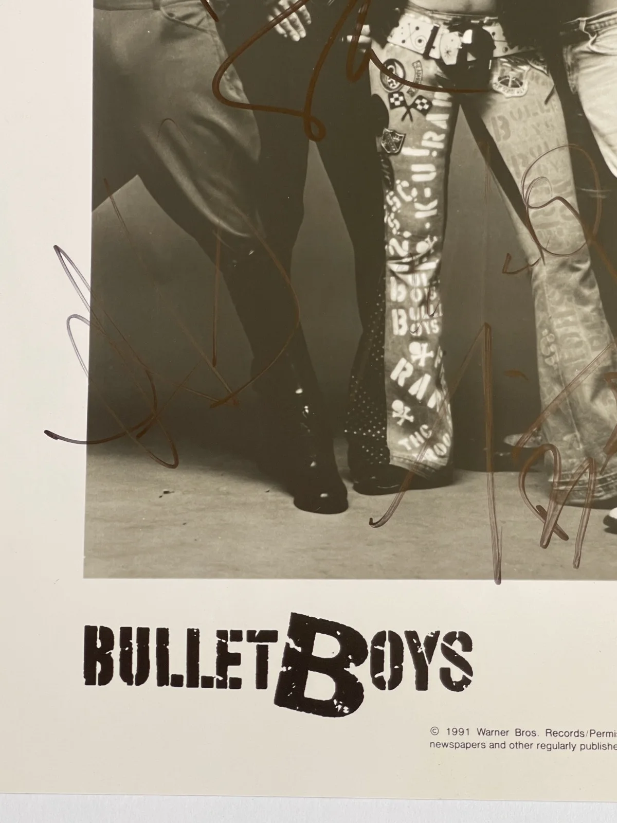 BULLET BOYS SIGNED PHOTO HEAVY METAL ROCK VINTAGE BAND, image 4