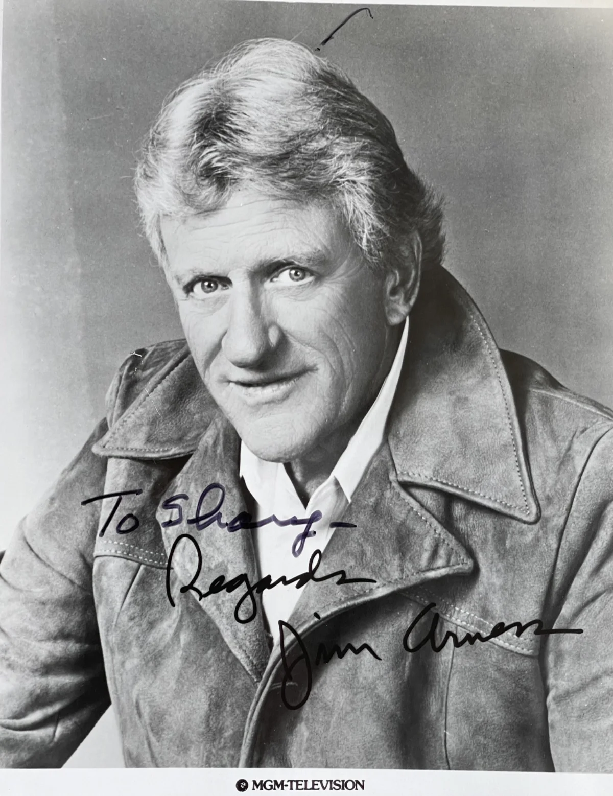 JAMES ARNESS — JAMES ARNESS GUNSMOKE SIGNED PHOTO