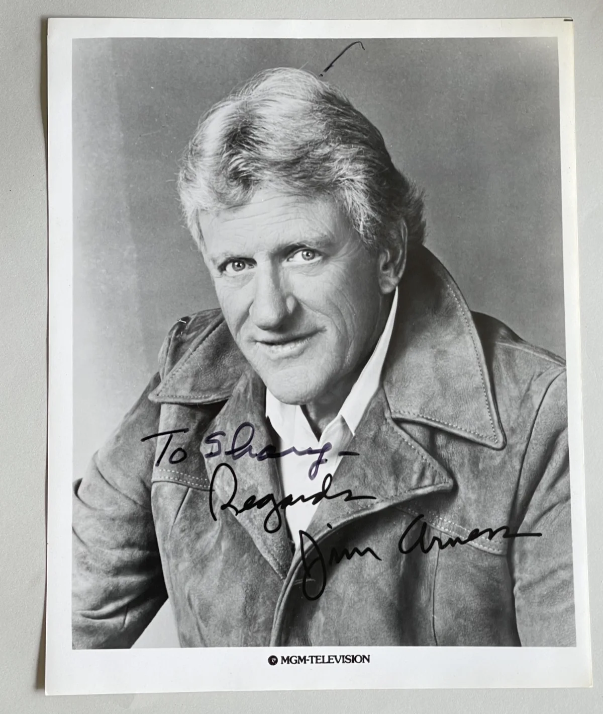 JAMES ARNESS — JAMES ARNESS GUNSMOKE SIGNED PHOTO, image 2