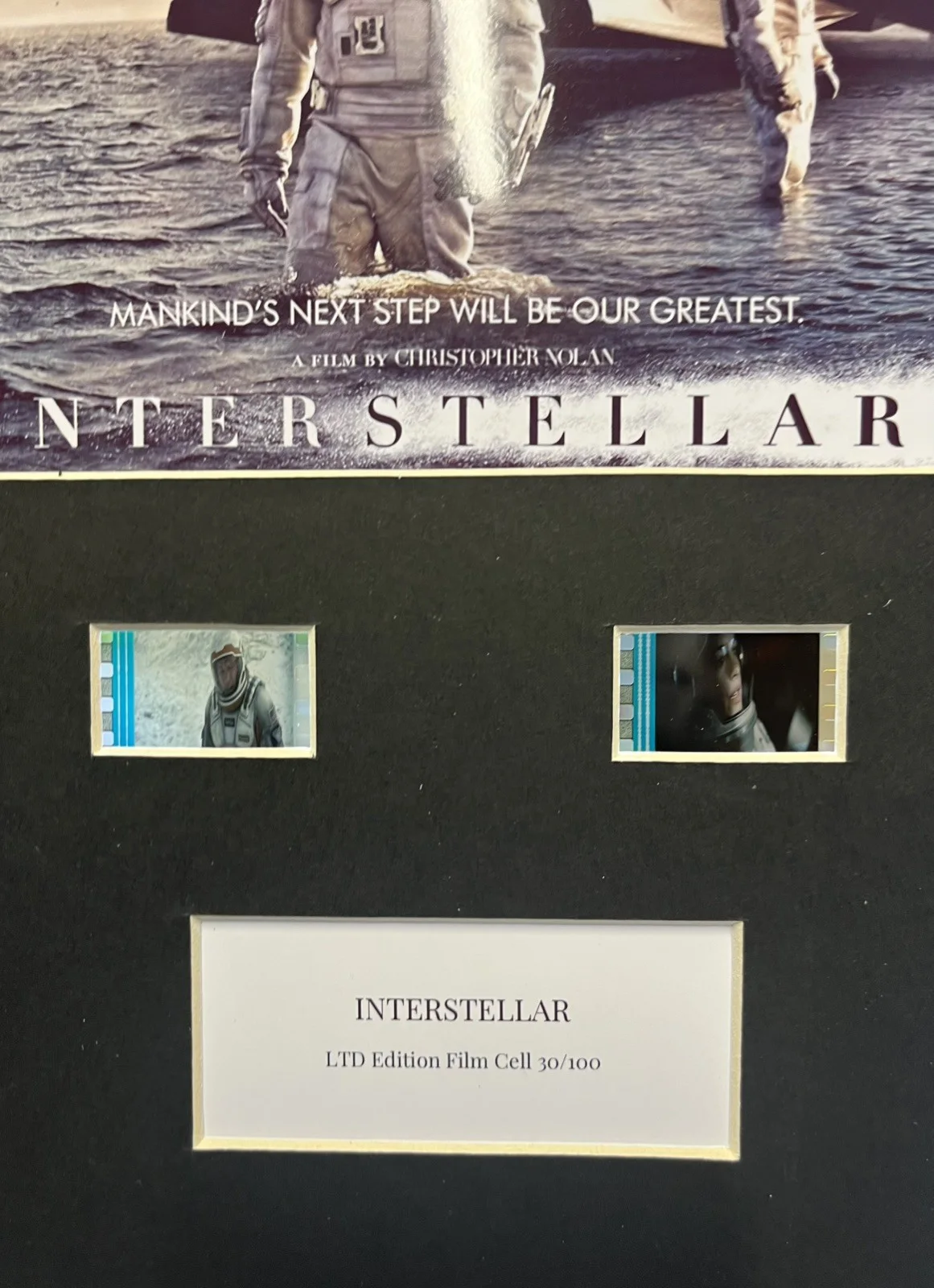 INTERSTELLAR. Matthew McConaughy. 35mm Film Cell Mounted Display, image 3