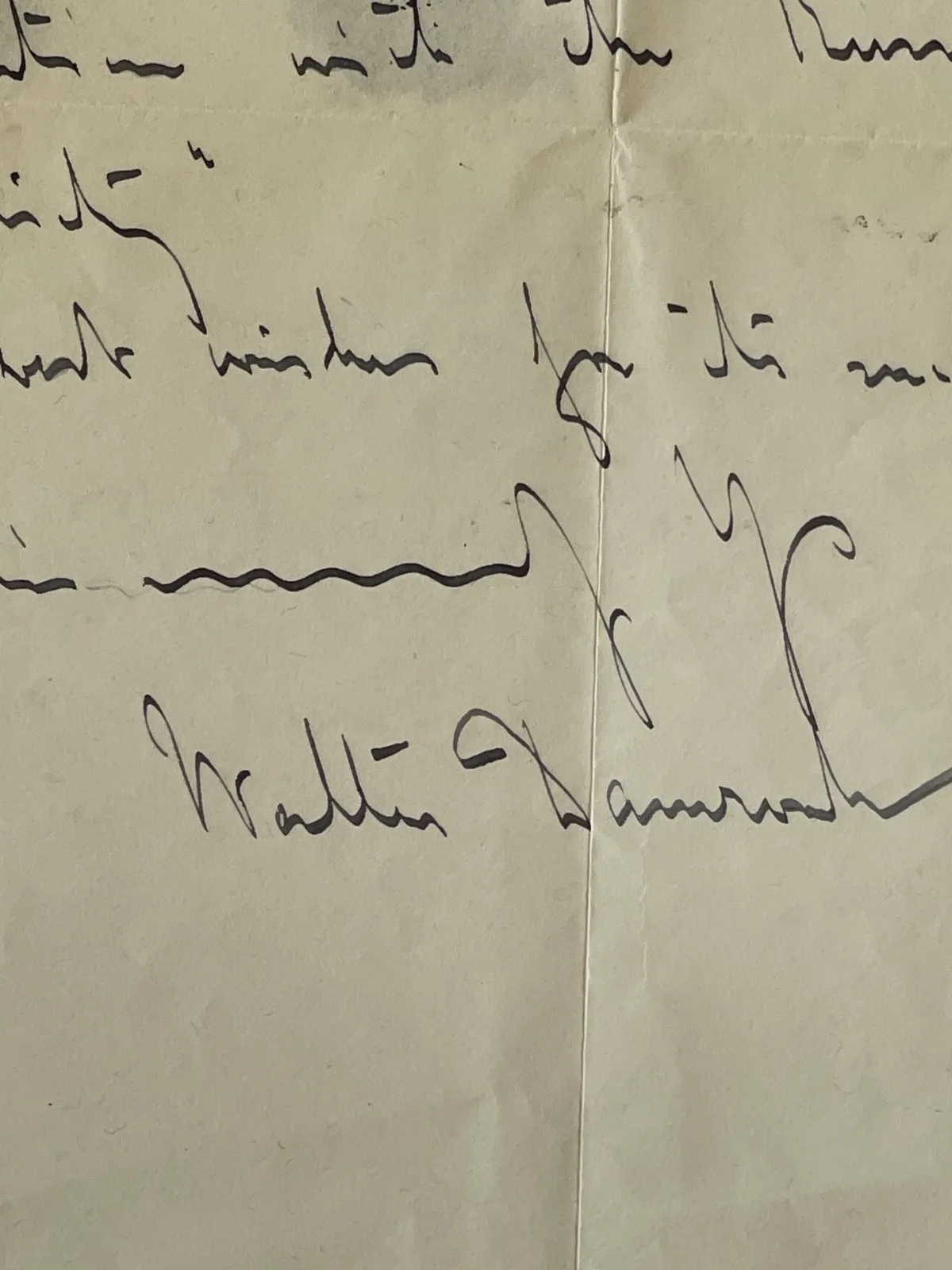 WALTER DAMROSCH SIGNED LETTER RUSSIAN MUSIC, image 3