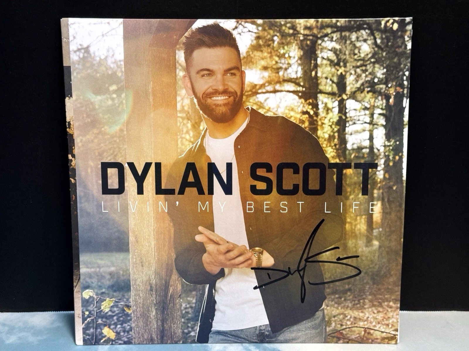 DYLAN SCOTT Signed Livin' My Best Life 2LP VINYL RECORD Autographed New Truck, изображение 4