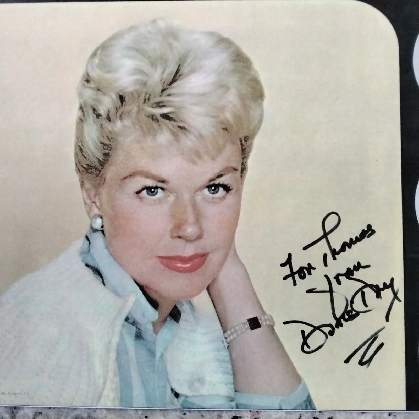 Doris Day SIGNED Mag Photo Movie TV Actress Singer Pillow Talk Hitchcock Hudson, изображение 2
