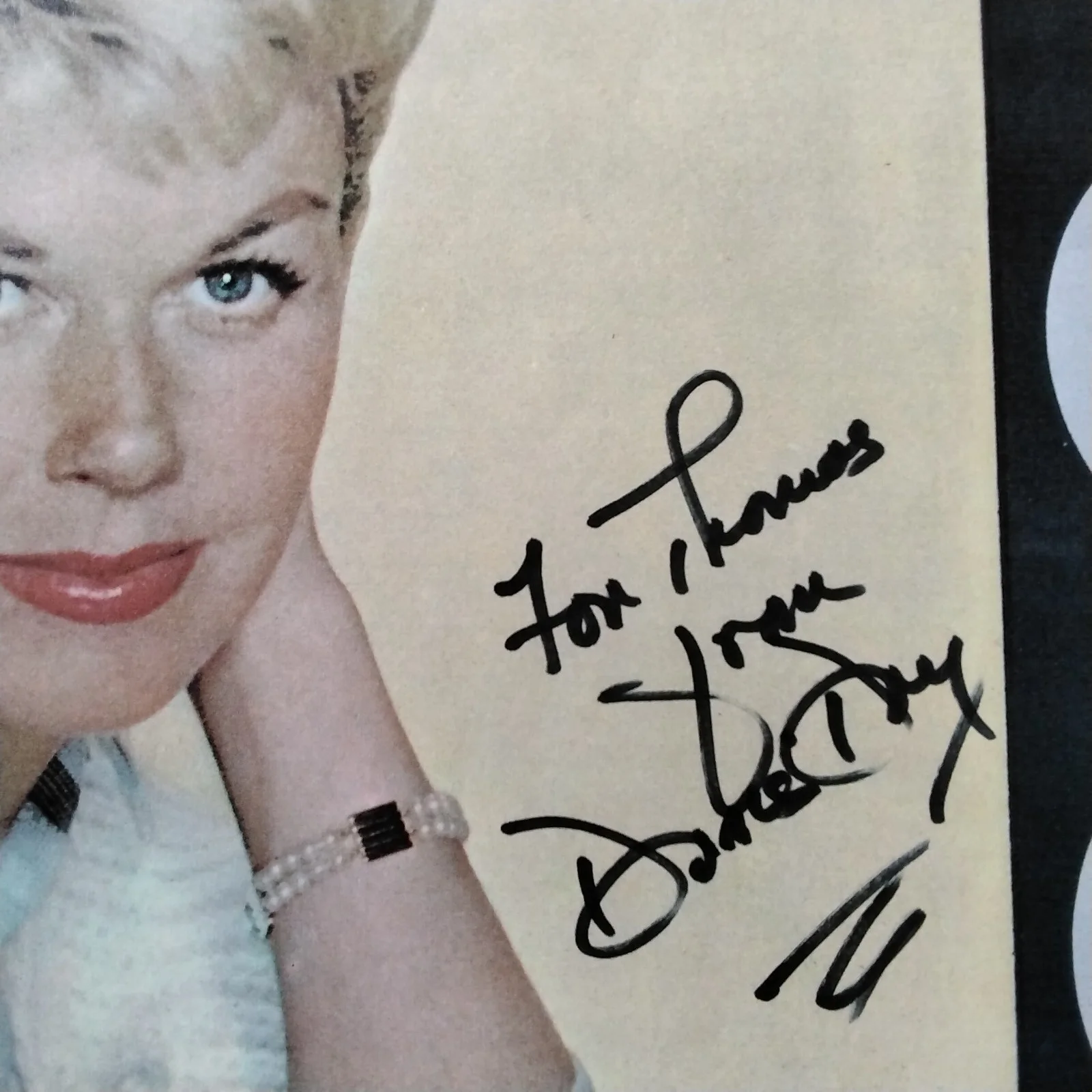 Doris Day SIGNED Mag Photo Movie TV Actress Singer Pillow Talk Hitchcock Hudson, изображение 3