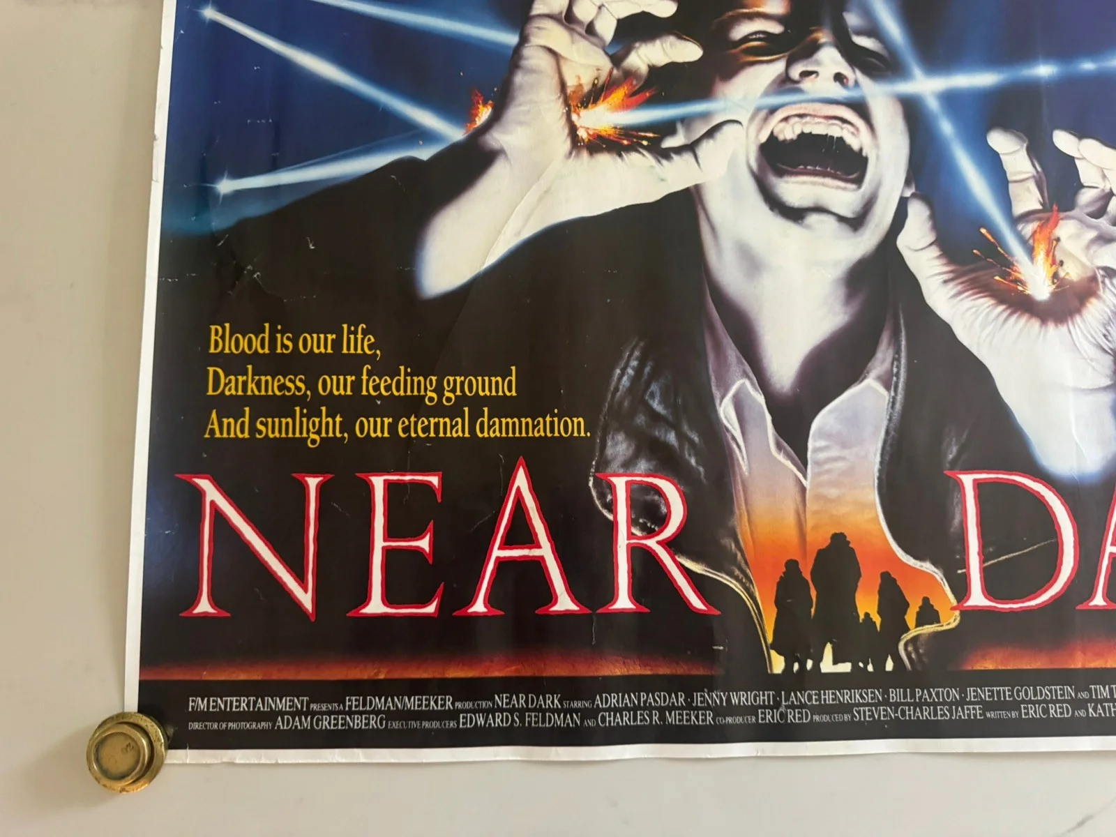 Near Dark (1987) Promo Video Shop Movie Poster - A2 - RARE rolled, изображение 2