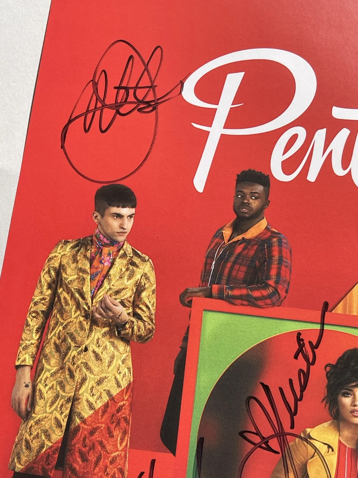 PENTATONIX CHRISTMAS POSTER SIGNED, image 3