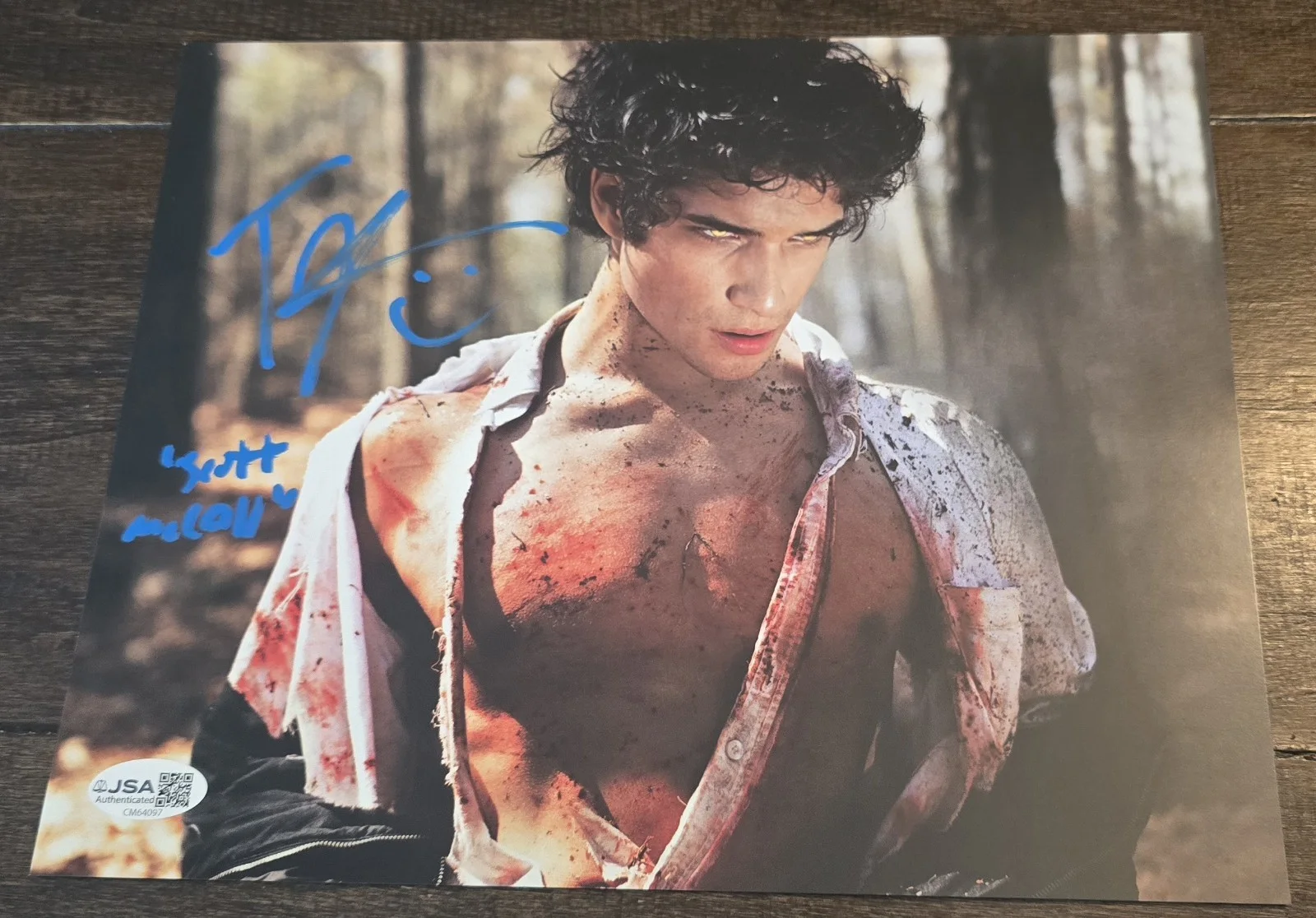 Tyler Posey — Tyler Posey signed Scott McCall Teen Wolf 8x10 picture with Scott McCall...