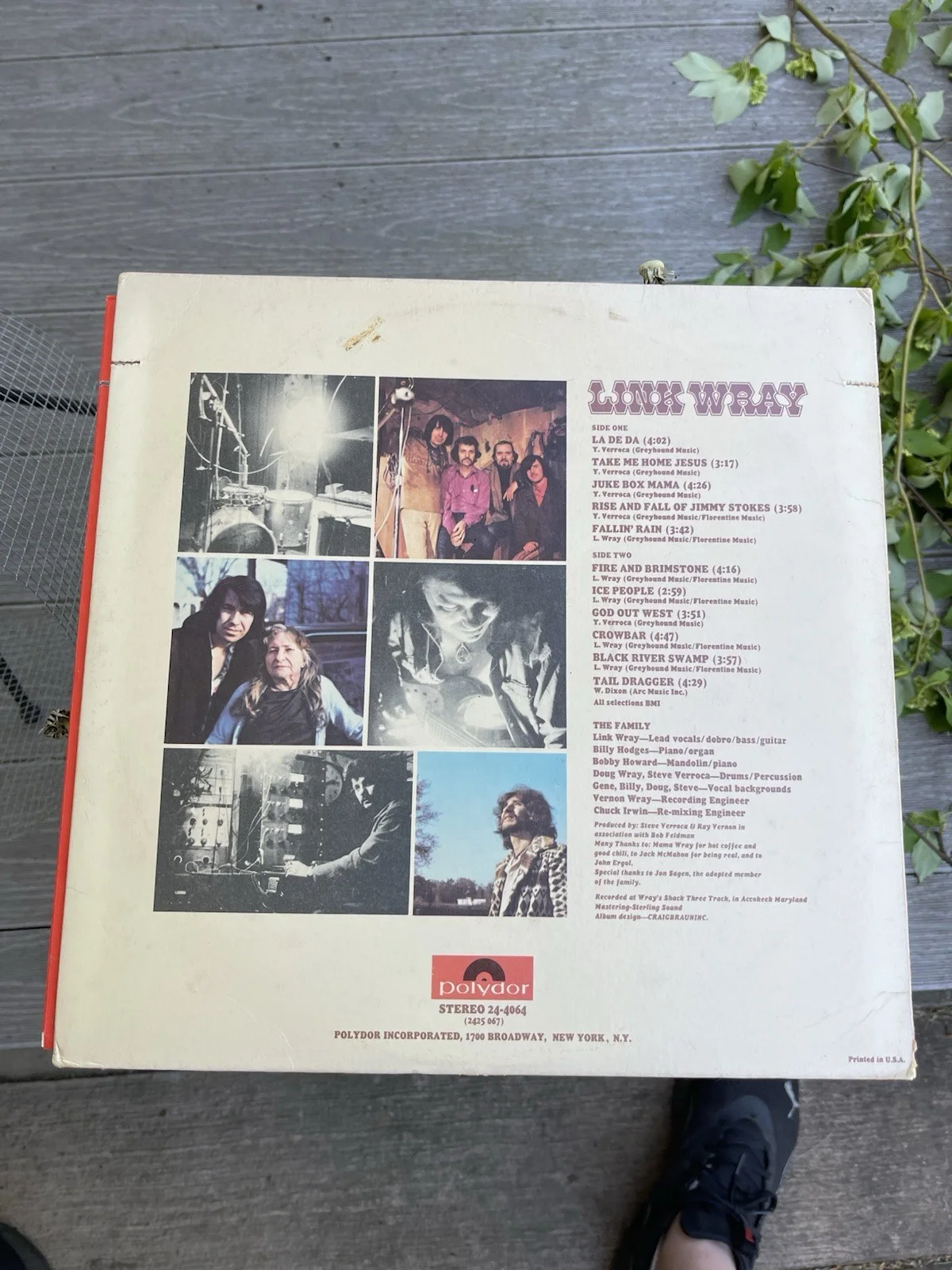 Link Wray 33 RPM Vinyl Original 1971 Cut Out Vintage LP Record Guitar, изображение 4