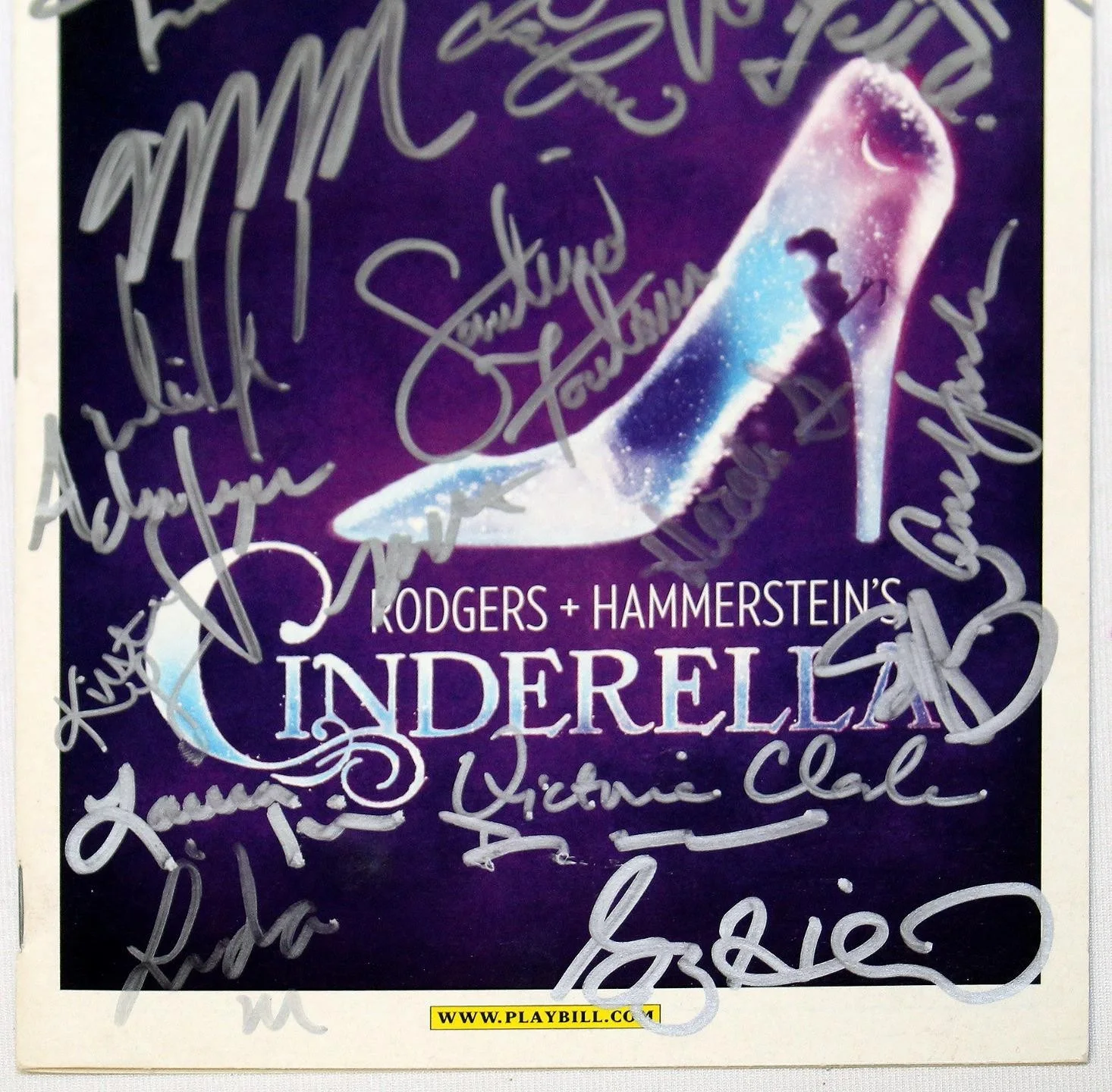 Santino Fontana, Marla Mindelle Partial Cast Signed CINDERELLA Broadway Playbill, image 3