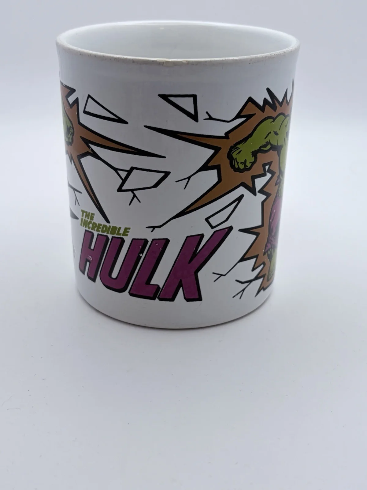 Vintage The Incredible Hulk Coffee Mug 1977 Kiln Craft Marvel Comics Group, изображение 2