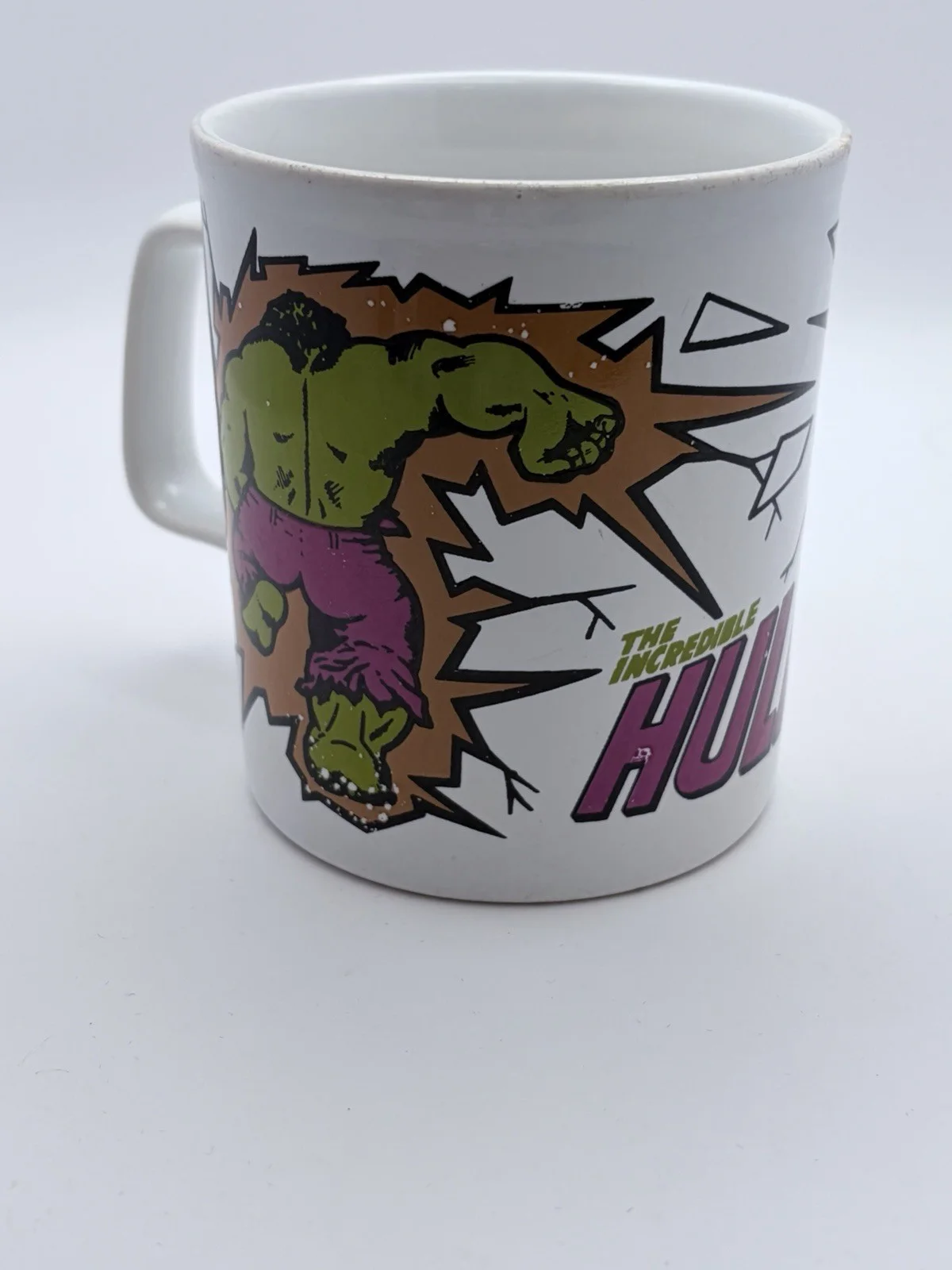 Vintage The Incredible Hulk Coffee Mug 1977 Kiln Craft Marvel Comics Group, изображение 3