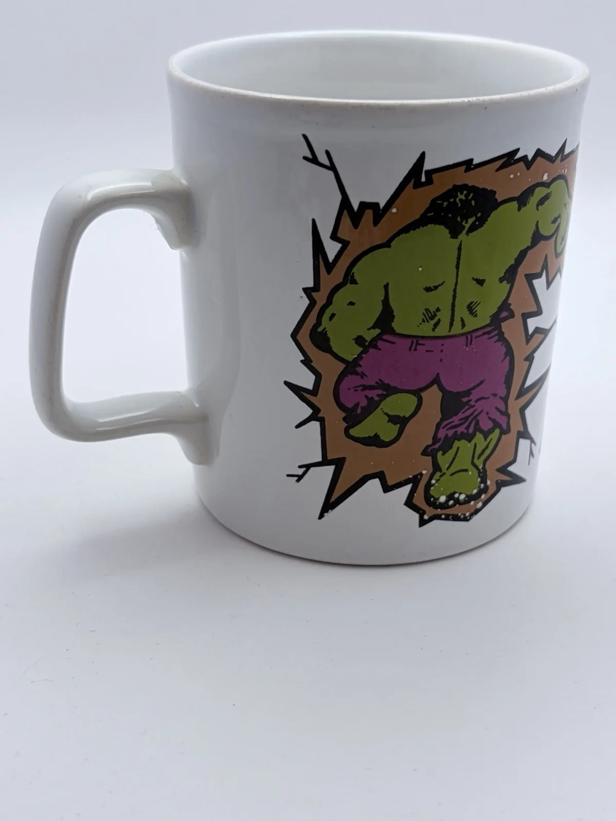 Vintage The Incredible Hulk Coffee Mug 1977 Kiln Craft Marvel Comics Group, изображение 4