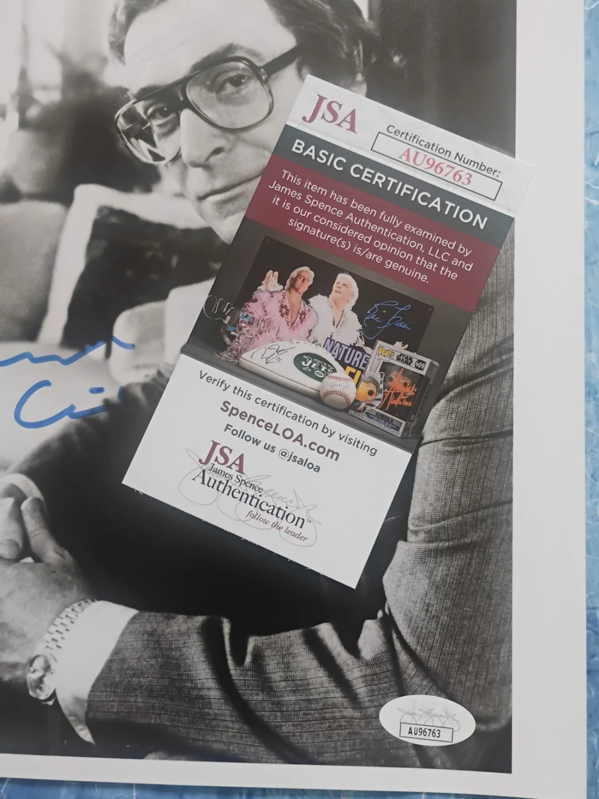 Michael Caine Hand Signed Autograph JSA COA 8x10 Photo NO US TARIFFS, image 4