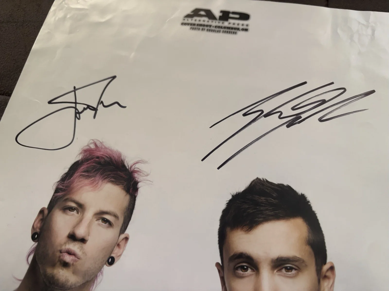 Twenty One Pilots Signed AP Magazine Original Music Poster, изображение 2