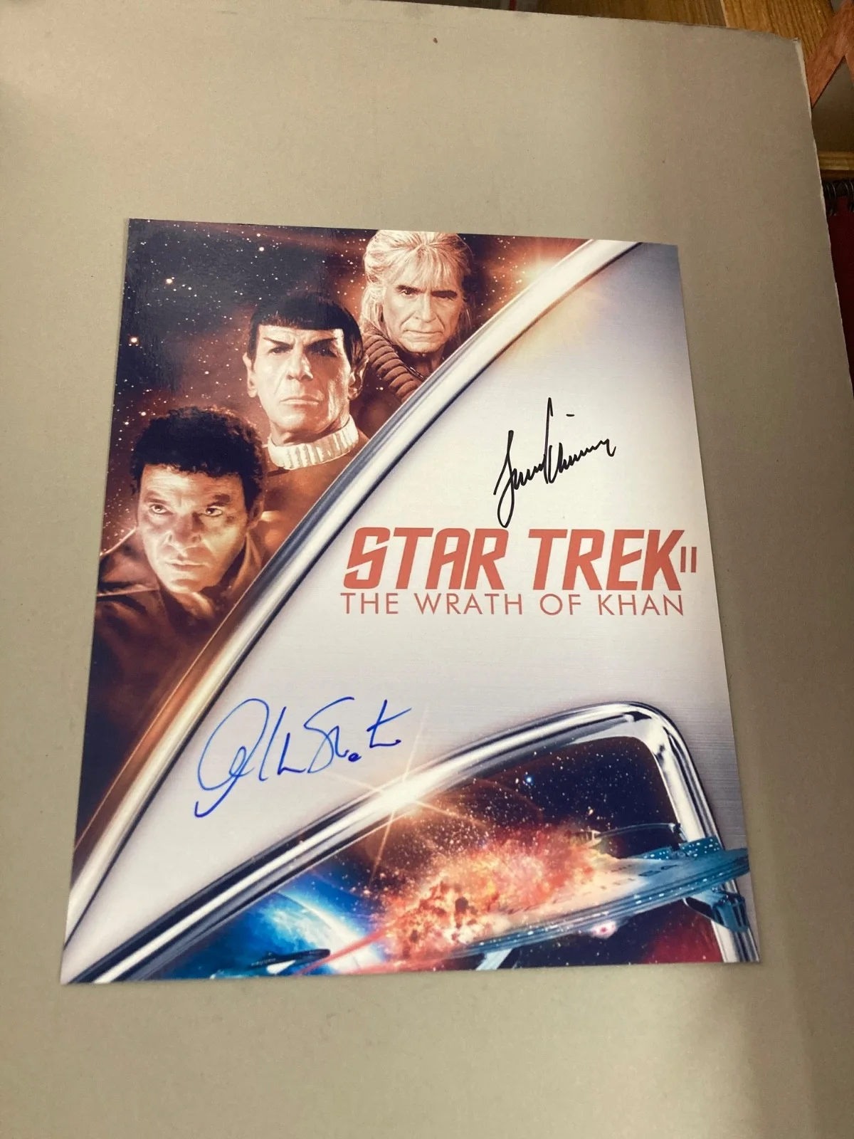 star trek === William Shatner Leonard Nimoy autographed 8x10 Photo signed photo, image 2