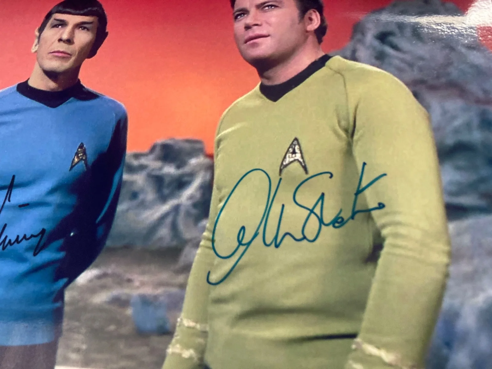 star trek === William Shatner Leonard Nimoy autographed 8x10 Photo signed photo, изображение 3