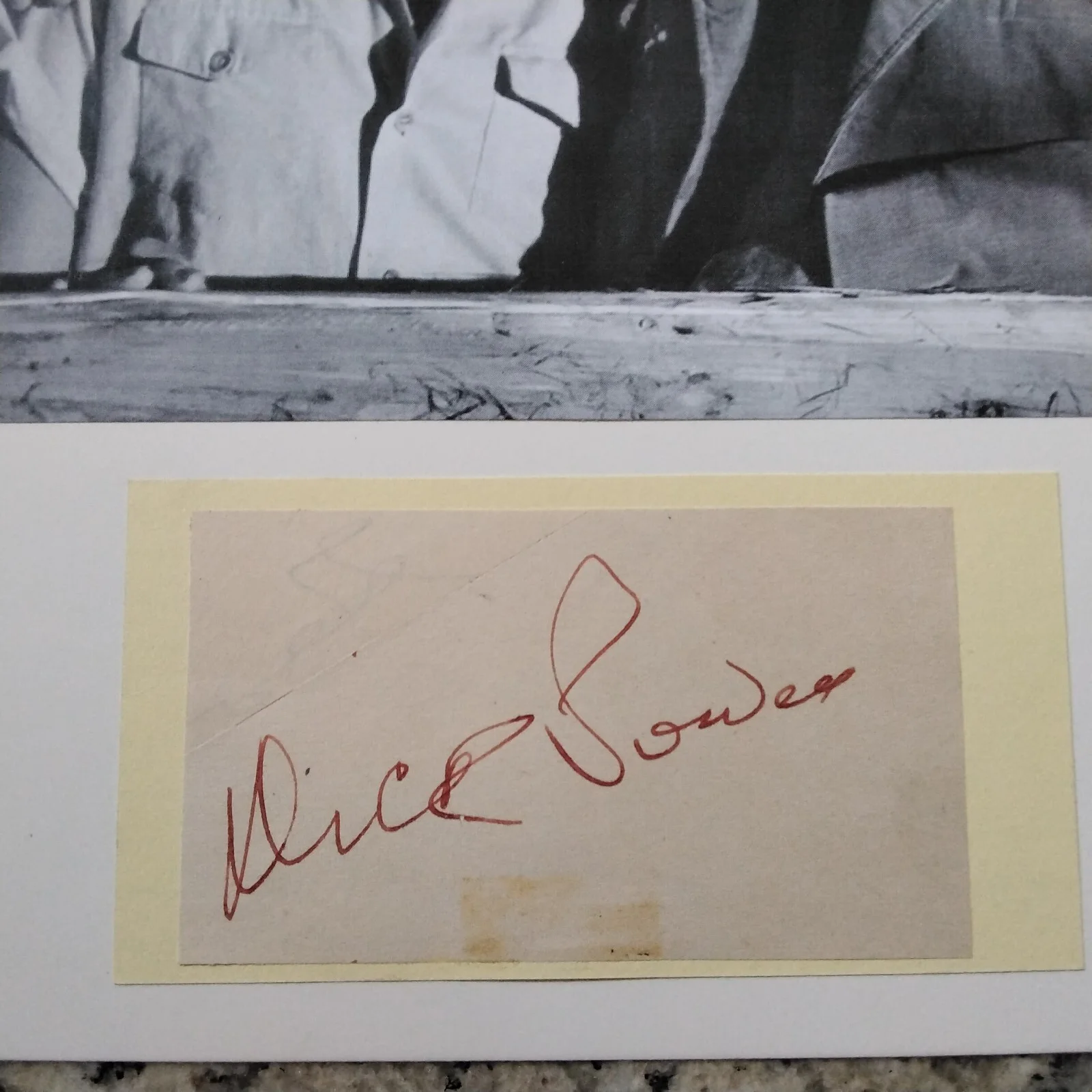 Dick Powell SIGNED Paper Photo Film TV Actor Murder My Sweet 42nd Street Pitfall, изображение 2